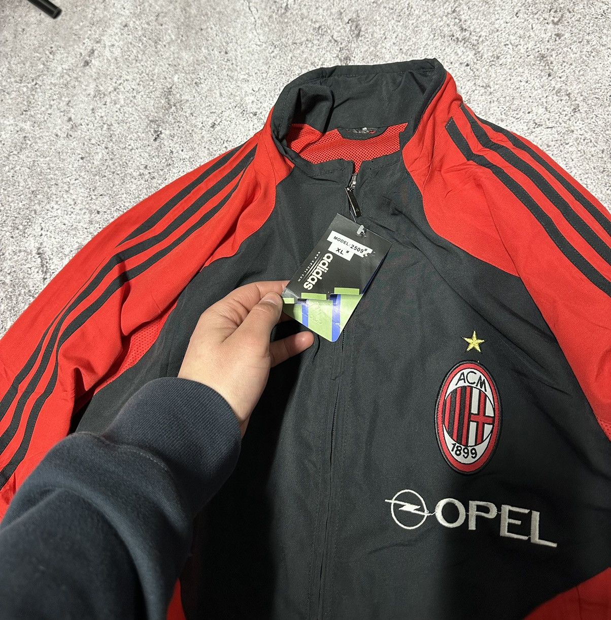 Japanese Brand Vintage Adidas AC Milan 2000s Traning Track Suit Y2K Japan Size US XL / EU 56 / 4 - 9 Thumbnail