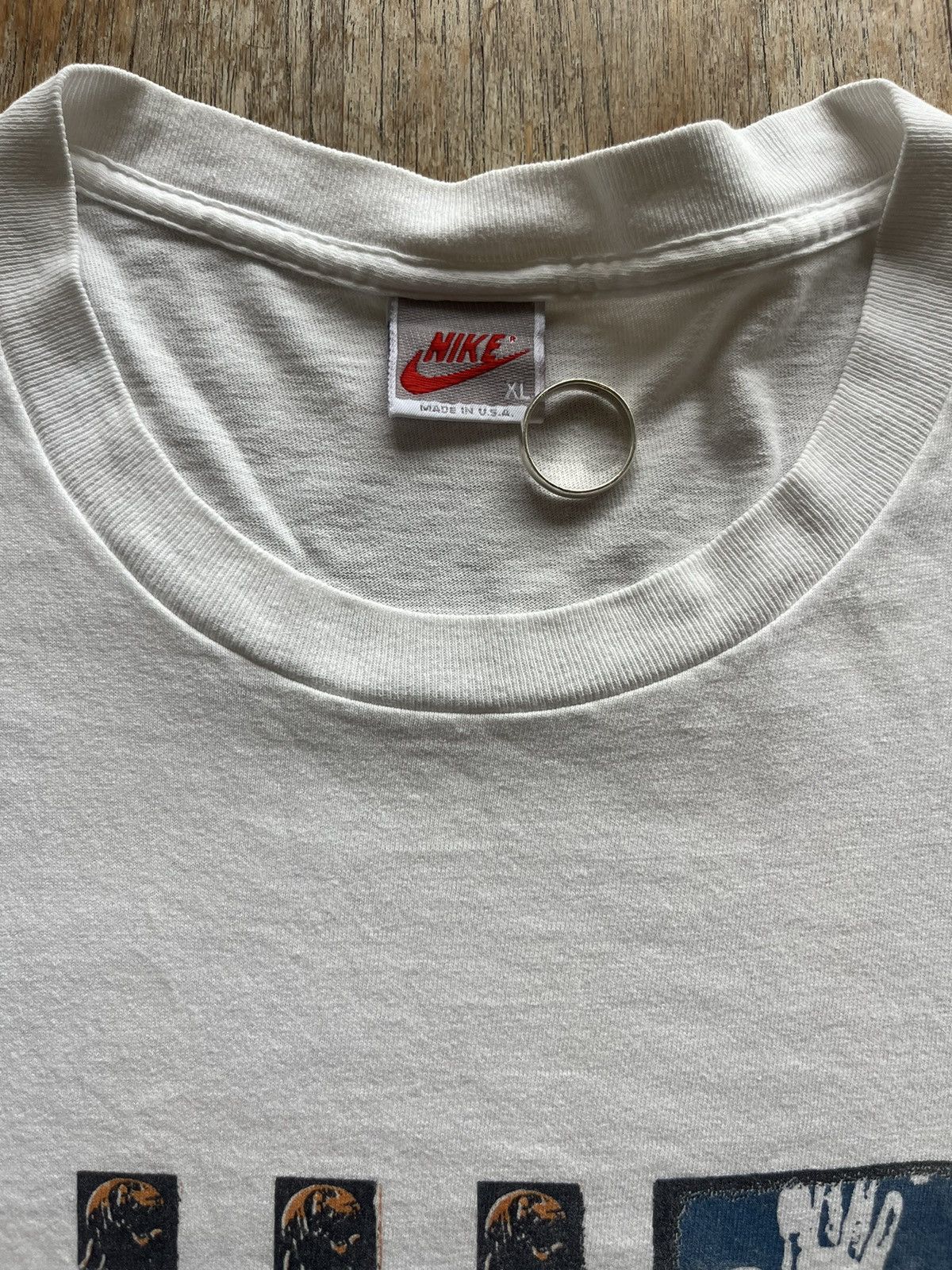 Jordan Brand Vintage NIKE AIR JORDAN 90’s Tshirt Size US XL / EU 56 / 4 - 4 Thumbnail