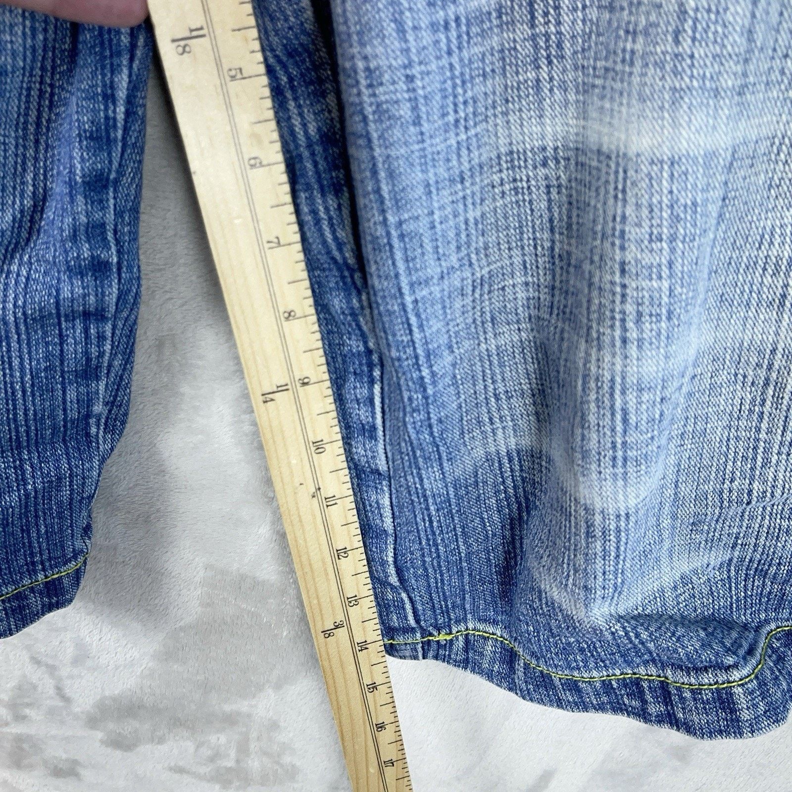 Other Y2K Miskeen Originals Baggy Robot Denim Shorts Mens 40 Size US 40 / EU 56 - 12 Thumbnail