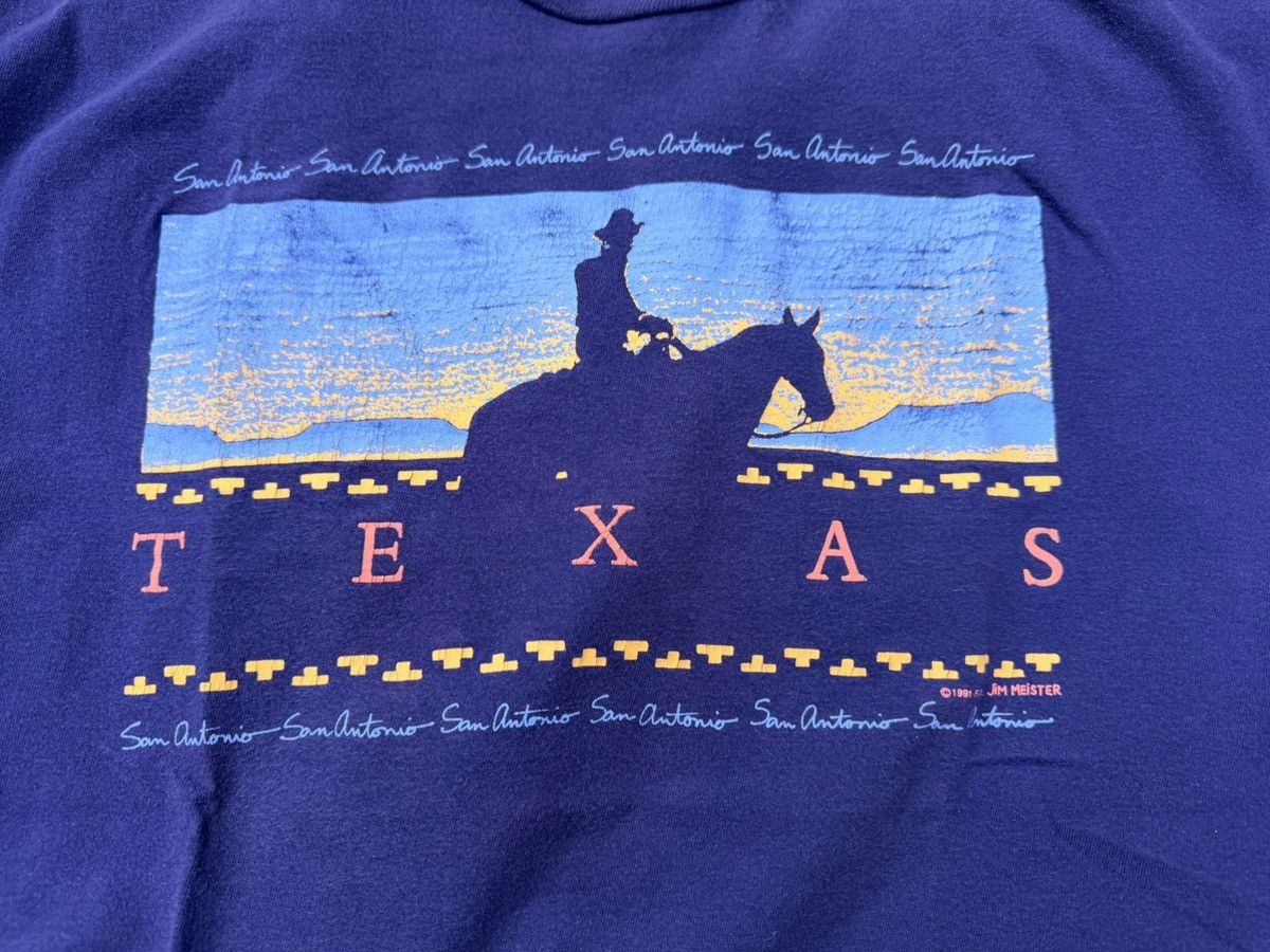 Vintage VTG 1991 San Antonio Texas Single Stitch tee Size Large Size US L / EU 52-54 / 3 - 4 Thumbnail