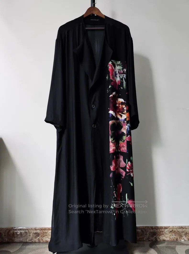 Yohji Yamamoto 22 SS silk floral coat
