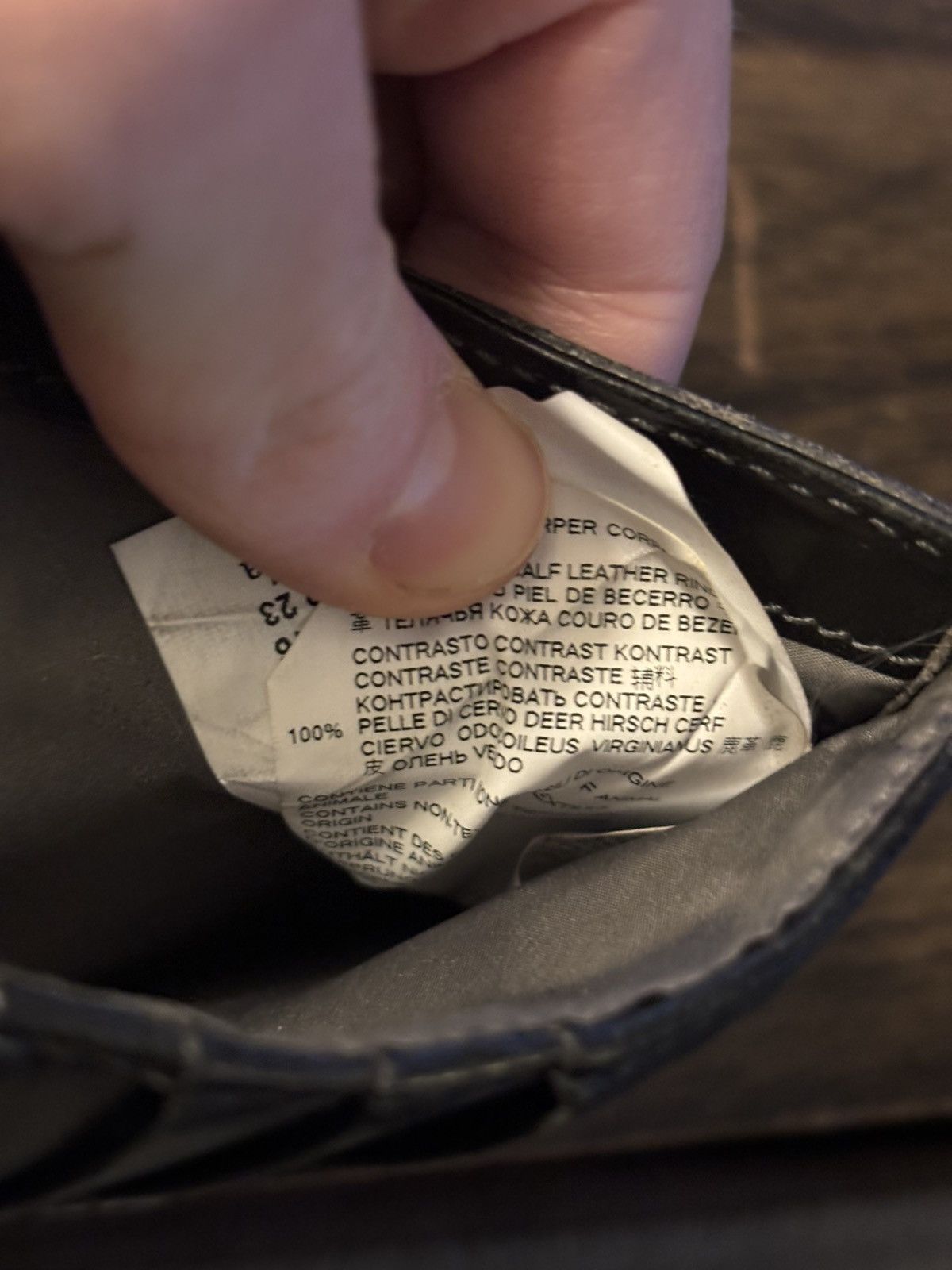Maison Margiela Dark Grey Stitch Wallet Size ONE SIZE - 10 Thumbnail