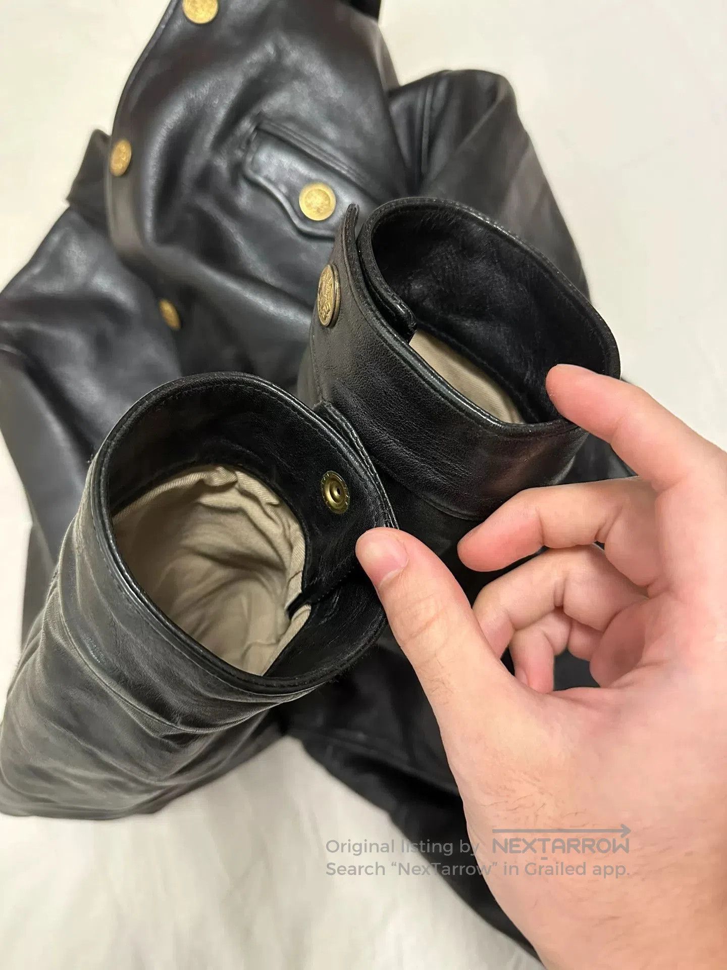 Other Sturdy Cowhide Driving Leather Jacket. Size US M / EU 48-50 / 2 - 5 Thumbnail