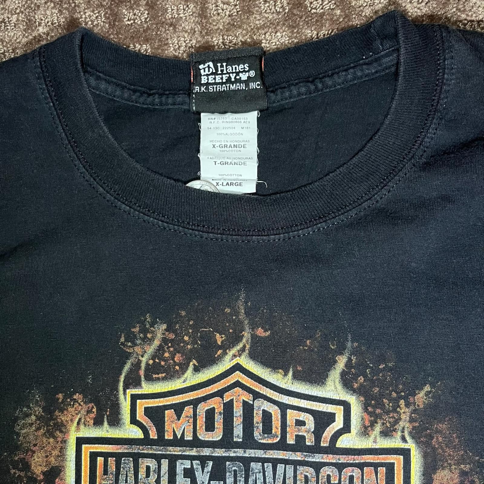 Harley Davidson 🏴 Harley-Davidson Flame Logo Tee – Size XL Size US XL / EU 56 / 4 - 3 Thumbnail