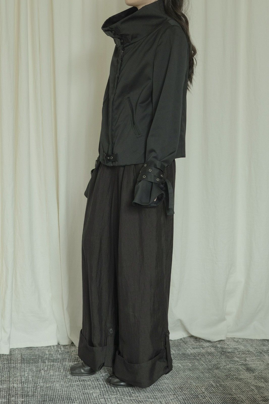 Gucci Gucci by Tom Ford SS2003 Runway Black Buckle Collar Jacket Size M / US 6-8 / IT 42-44 - 11 Thumbnail