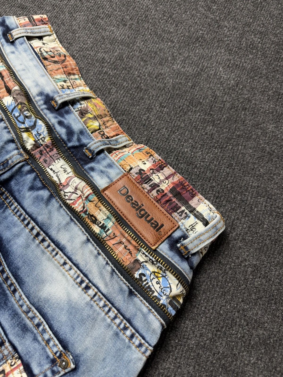 Desigual Y2k Vintage 00s Japanese Retro Desigual Waist Zip Denim Size US 34 / EU 50 - 19 Thumbnail