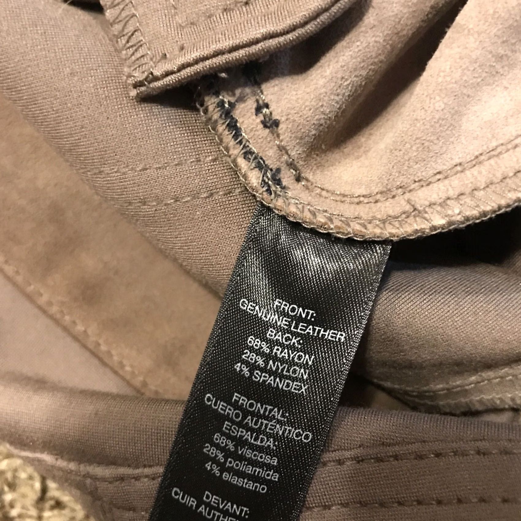White House Black Market White House Black Market The Legging Woman’s Brown Leather Pants 8 A3 Size 30" / US 8 / IT 44 - 3 Thumbnail