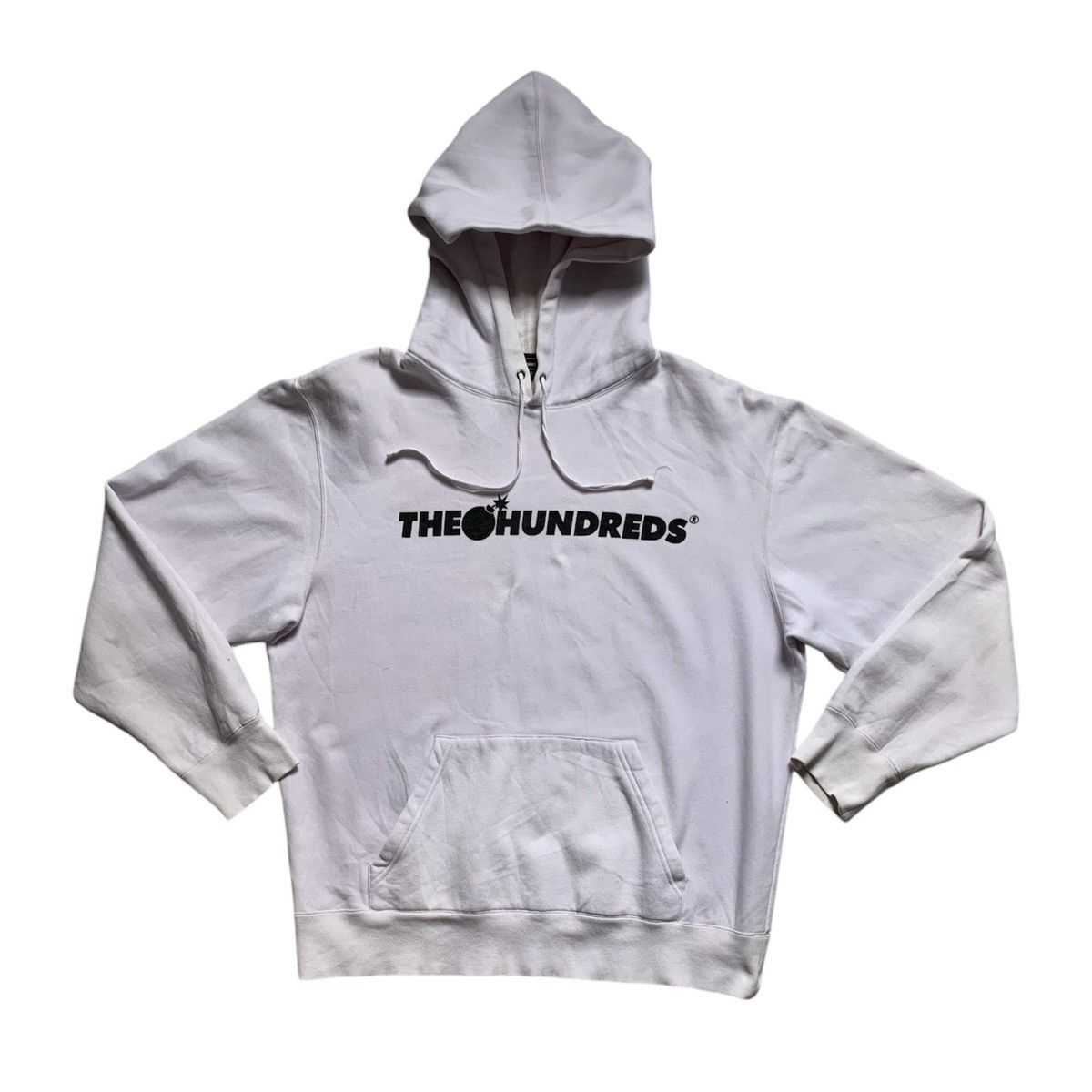 The Hundreds The Hundreds White Black Hoodie Grailed