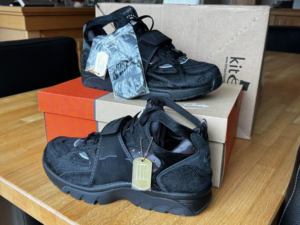 Corteiz × Nike Corteiz Nike Air Trainer Huarache Onyx Black US12 UK11 EU46 Size US 12 / EU 45 - 1 Thumbnail