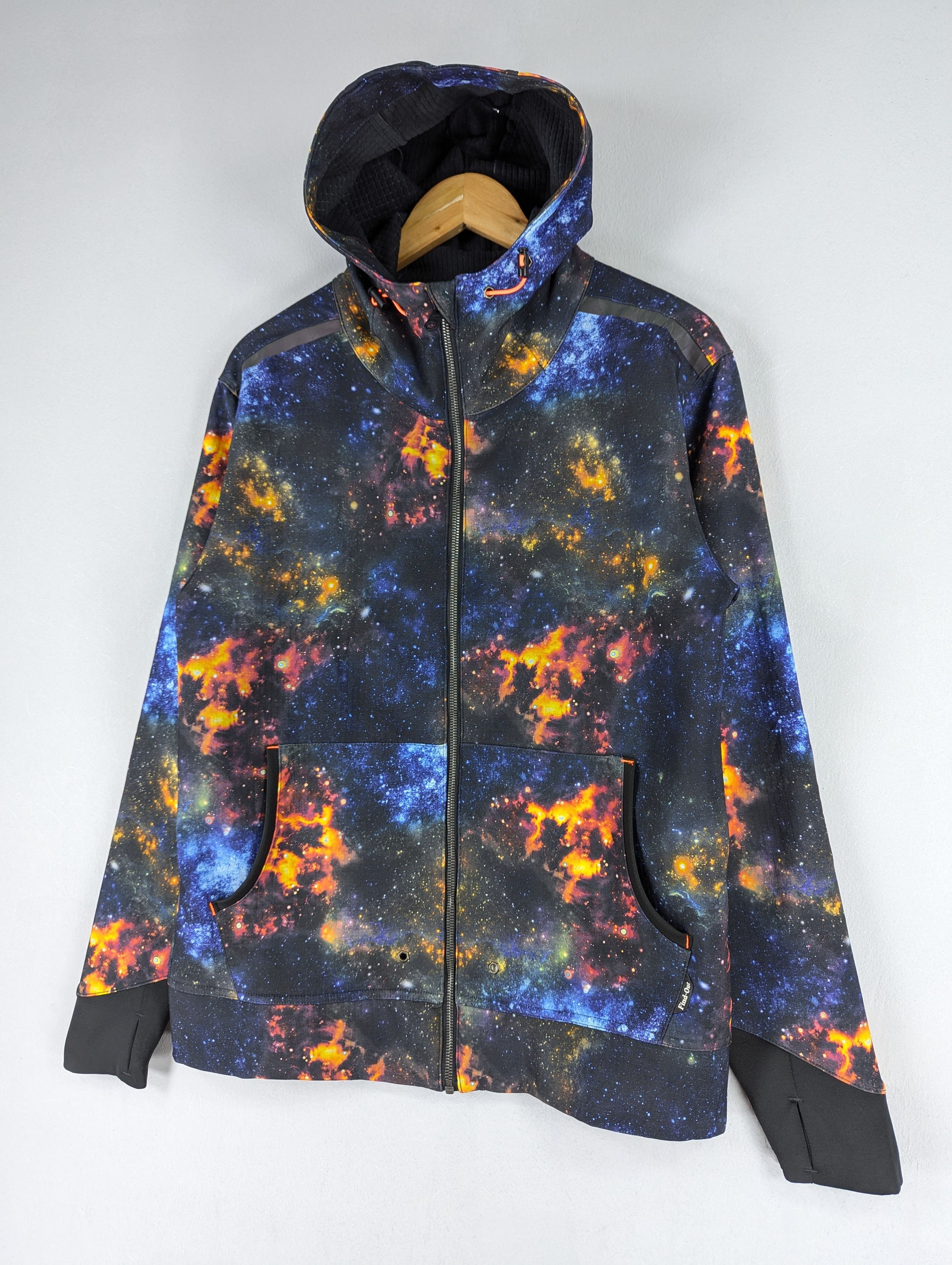 Japanese Brand Japanese Brand Find Out Galaxy Printed Hoodie Zipper Jacket Size US M / EU 48-50 / 2 - 2 Thumbnail