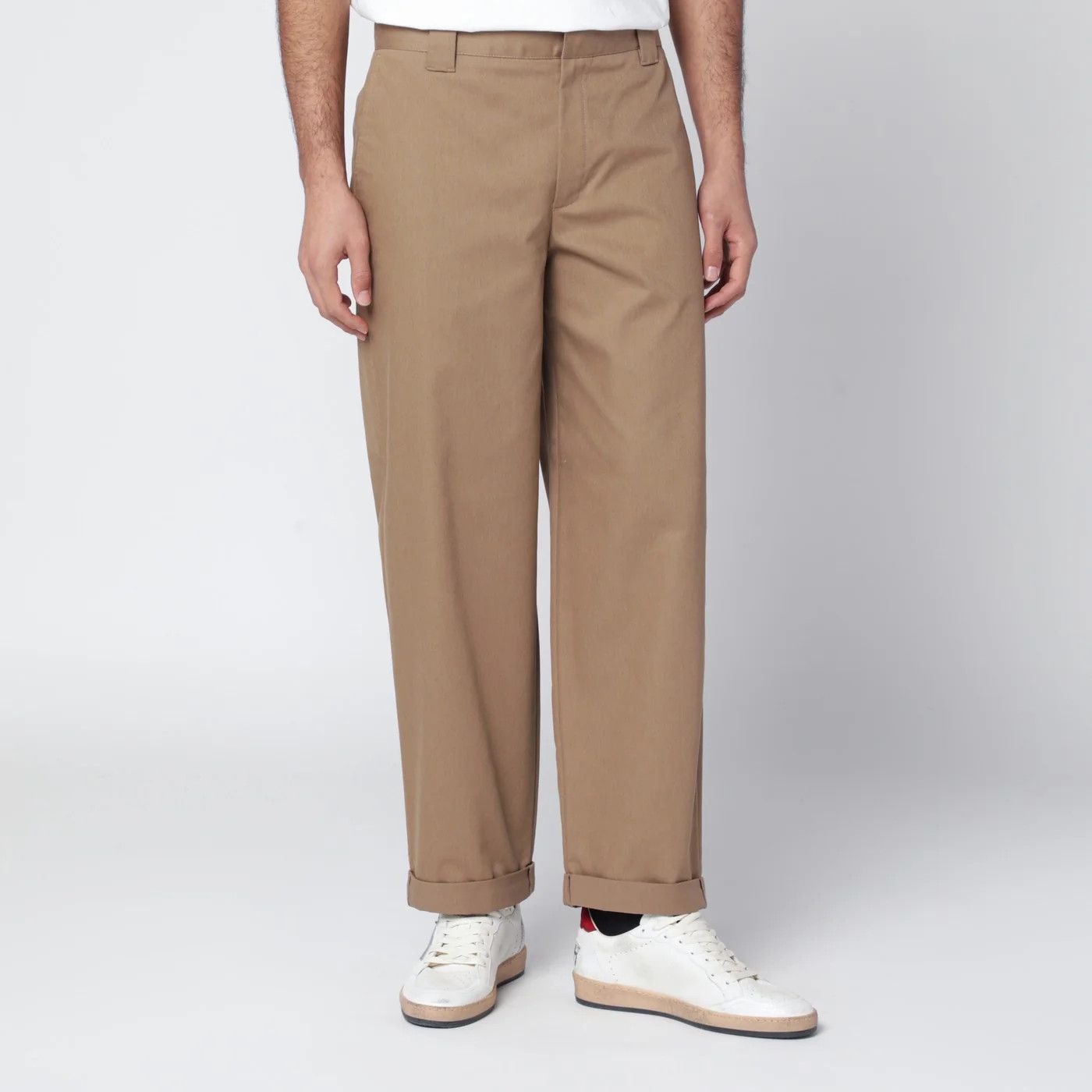 Golden Goose o1d2blof0426 Cotton-Blend Pants in Light Brown Size US 32 / EU 48 - 3 Thumbnail
