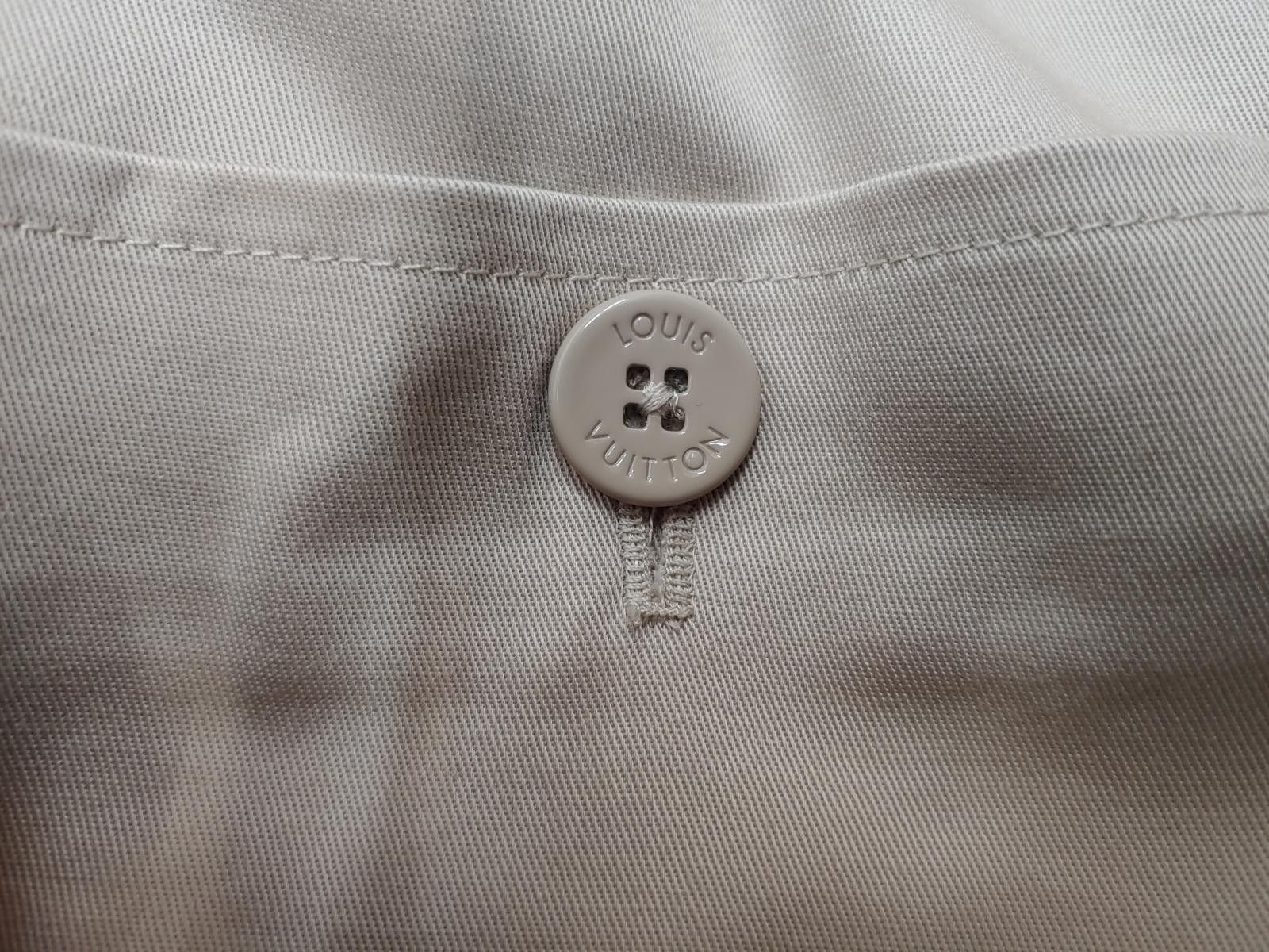 Louis Vuitton Louis Vuitton Monogram Flocked Workwear Pants in Beige Size US 34 / EU 50 - 4 Thumbnail