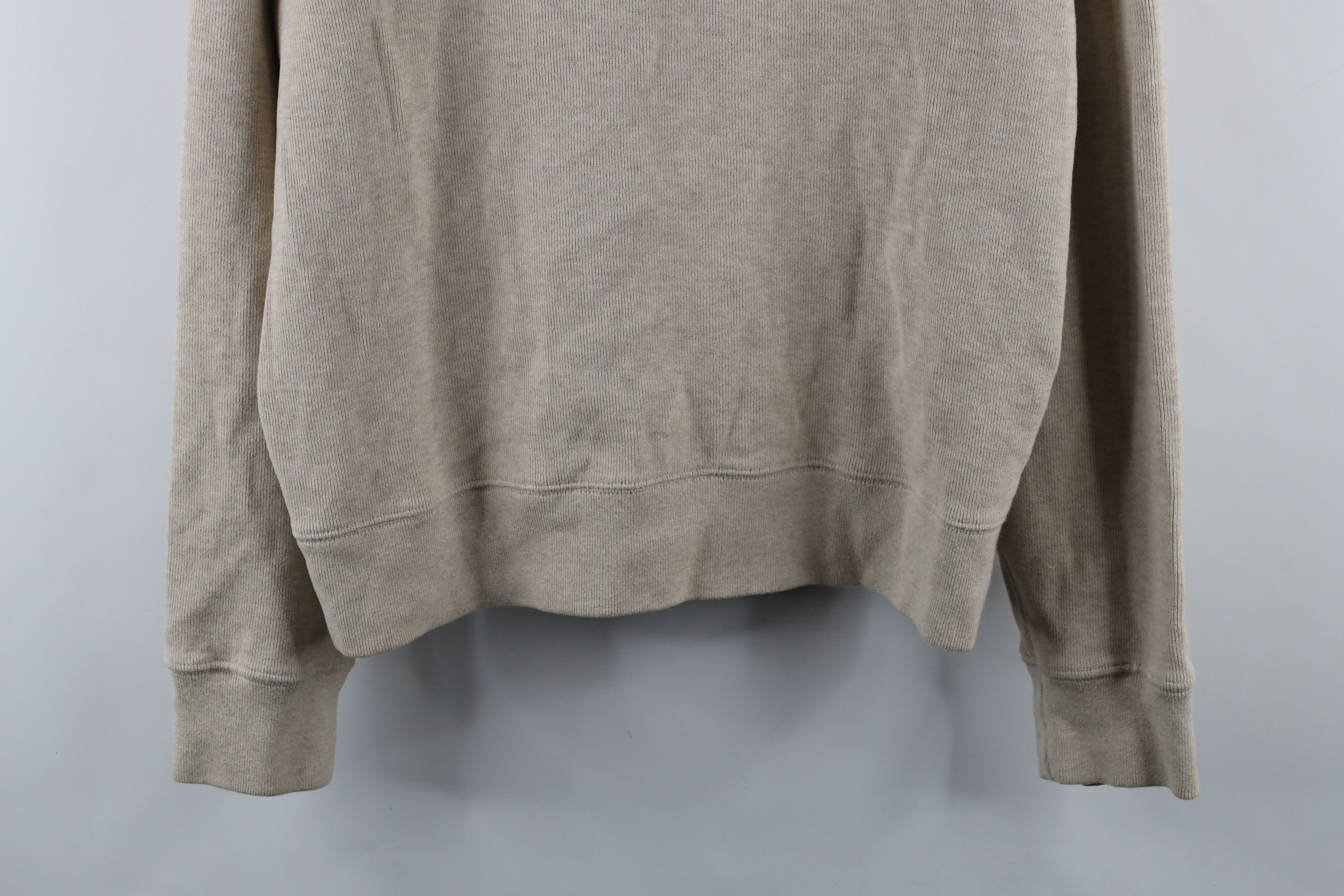 Ralph Lauren × Vintage Vintage 90s Ralph Lauren Knit Shawl Sweater Oatmeal Brown Size US L / EU 52-54 / 3 - 3 Thumbnail