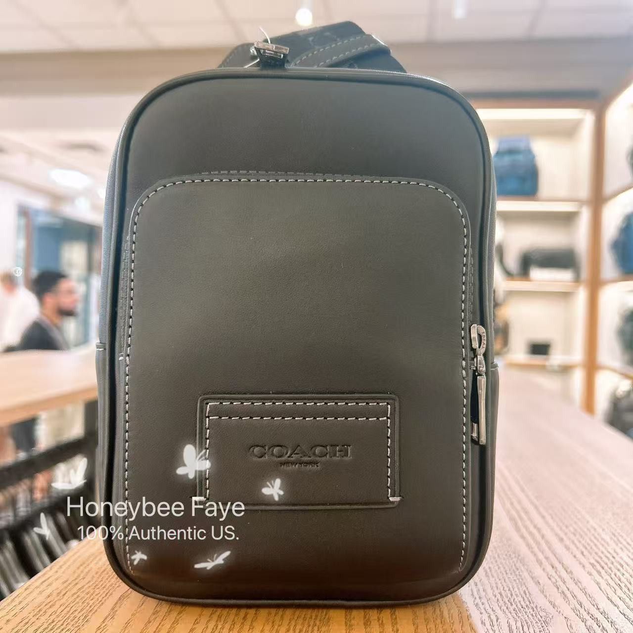 Coach Racer Sling Pack CX071 Black Size ONE SIZE - 1 Thumbnail