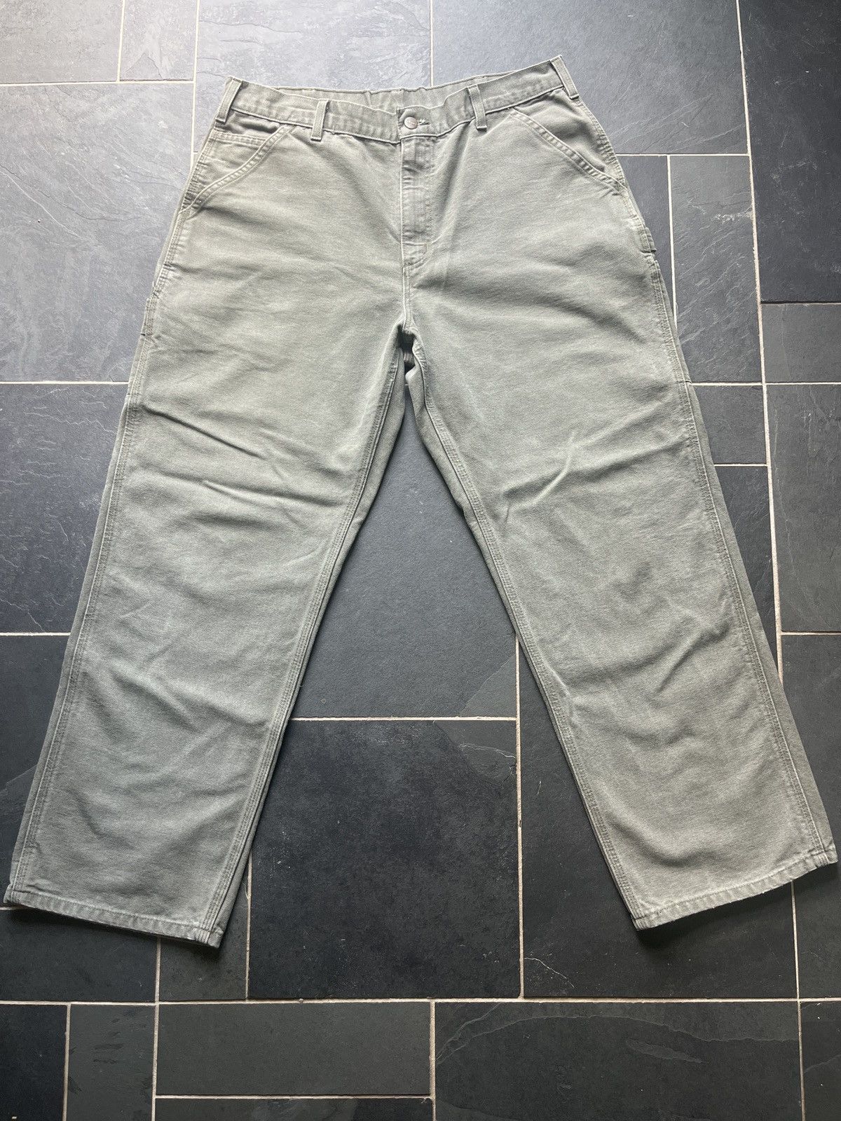 Carhartt Carhartt Olive Green Work Pants Size US 36 / EU 52 - 1 Thumbnail