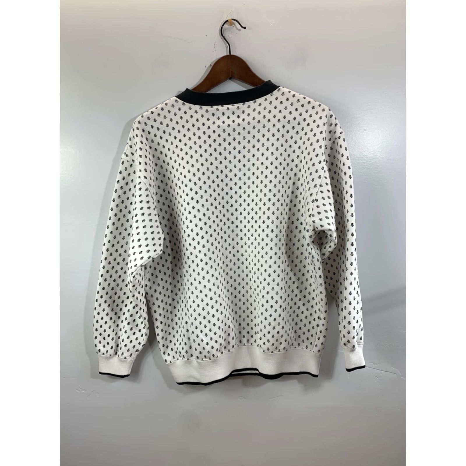 Vintage VINTAGE VTG 90s Pasta Sweater White Size M #1983 Size M / US 6-8 / IT 42-44 - 2 Thumbnail