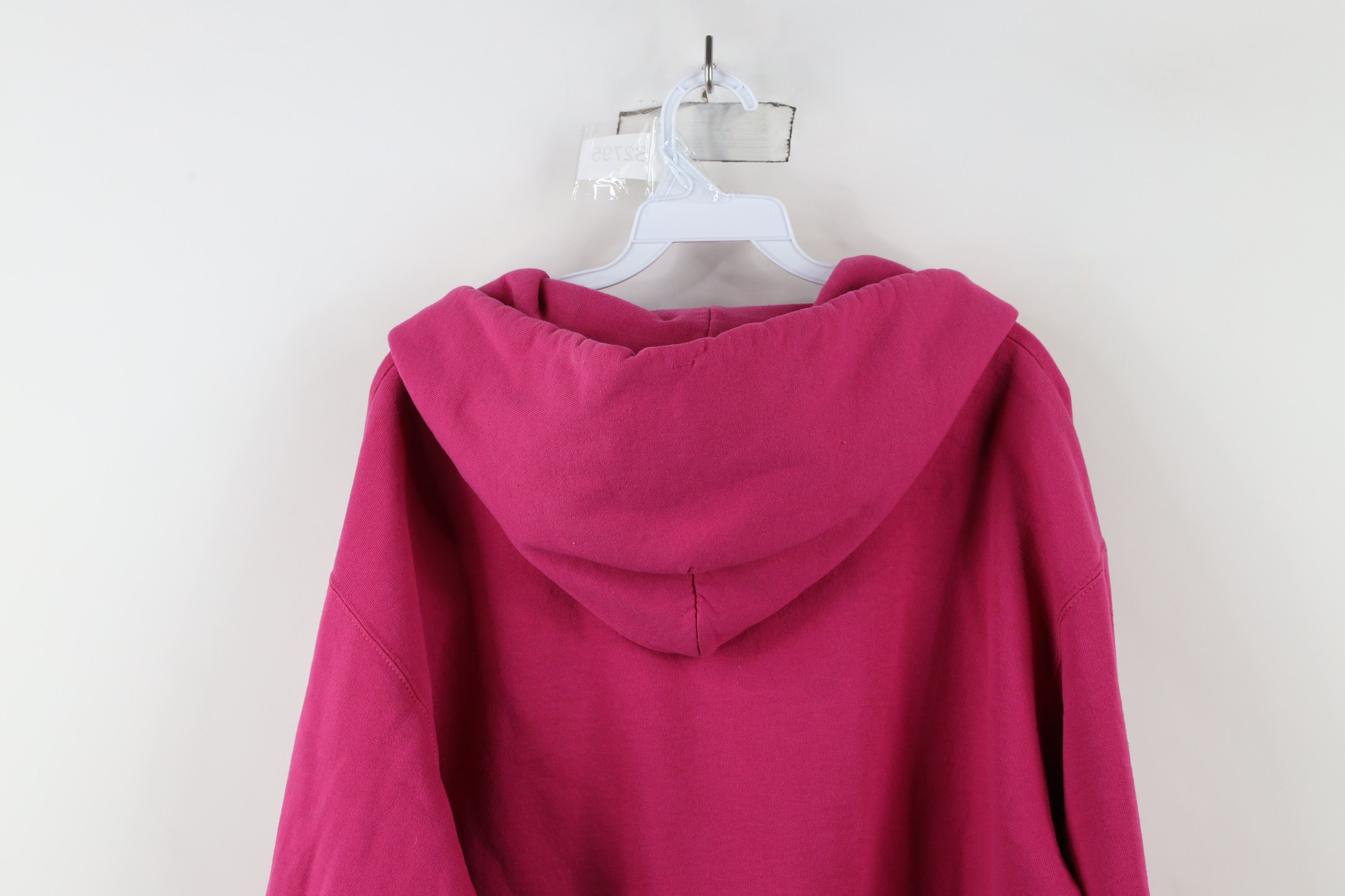 Champion × Vintage Vintage 90s Champion Spell Out Hoodie Sweatshirt Pink Size US L / EU 52-54 / 3 - 13 Thumbnail