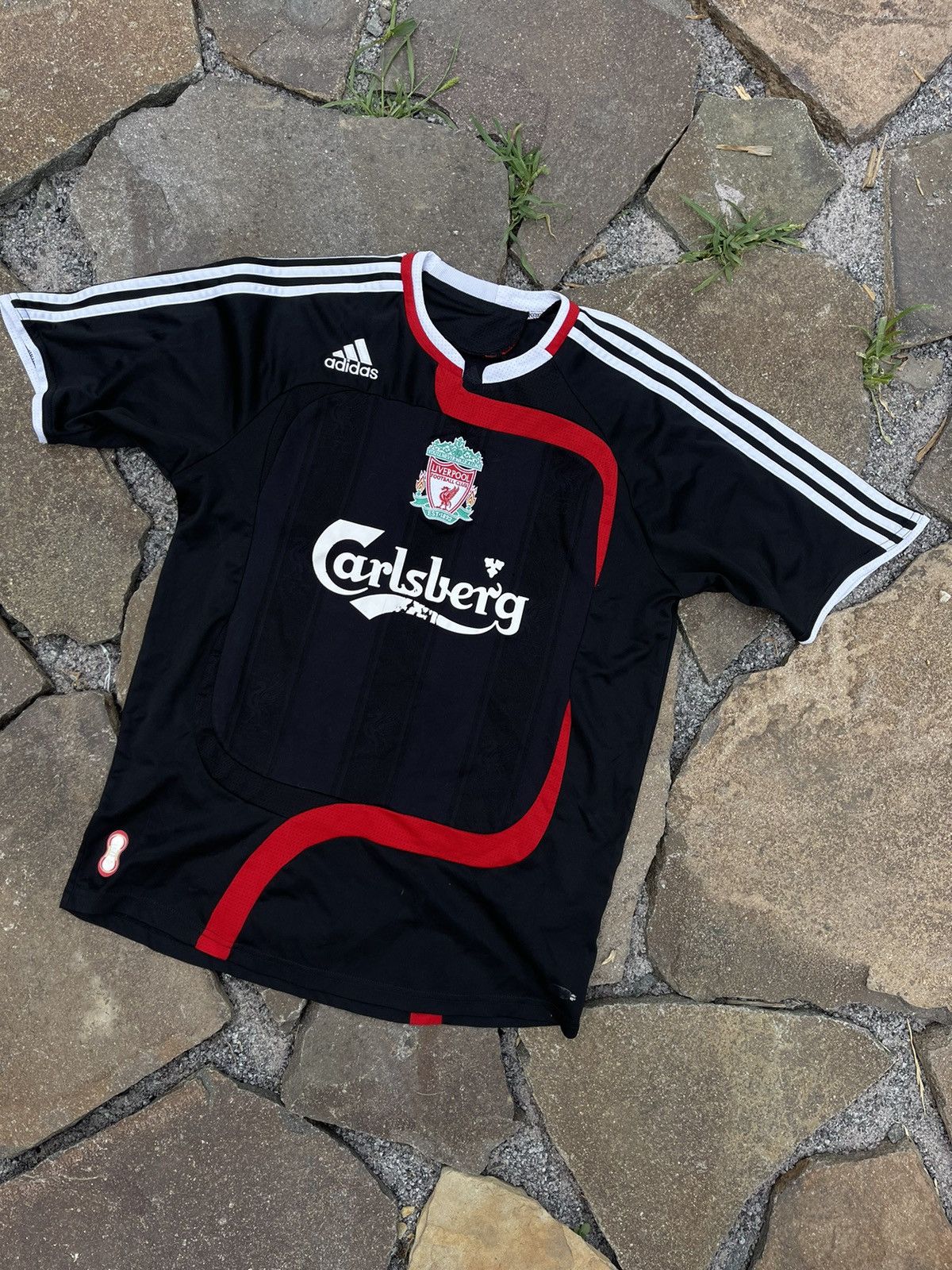 Adidas × Vintage 2007 Adidas Liverpool black jersey vintage Size US S / EU 44-46 / 1 - 3 Thumbnail