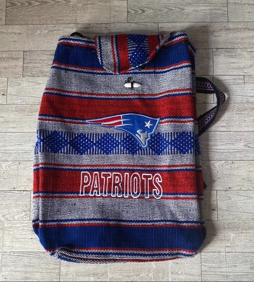 NFL NFL, New England Patriots, Woven, Unisex Drawstring Backpack Size ONE SIZE - 14 Thumbnail
