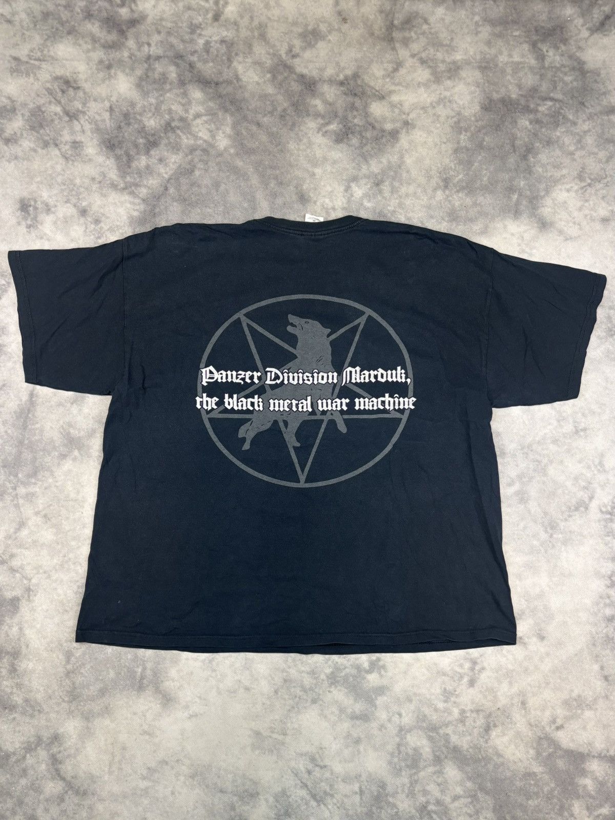 Band Tees × Vintage Vintage Marduk Panzer Division Band Rock Metal 90s 1999 RARE Size US XXL / EU 58 / 5 - 3 Thumbnail