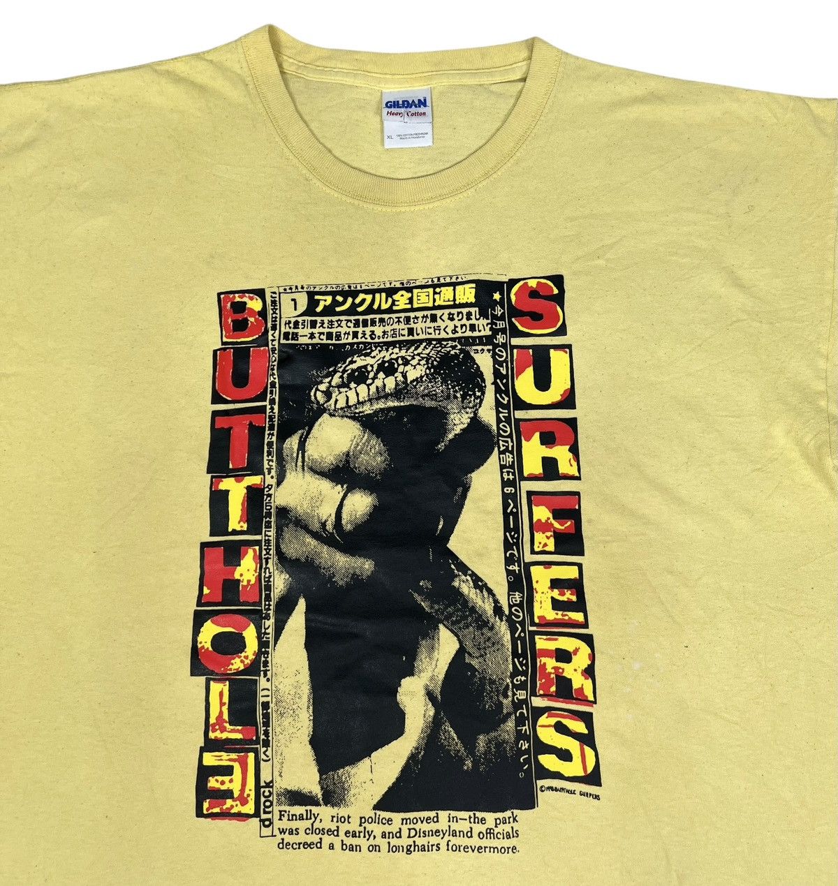 Band Tees Vintage Butthole Surfers Independent Worn Salon Tour Tee Size US XL / EU 56 / 4 - 2 Thumbnail