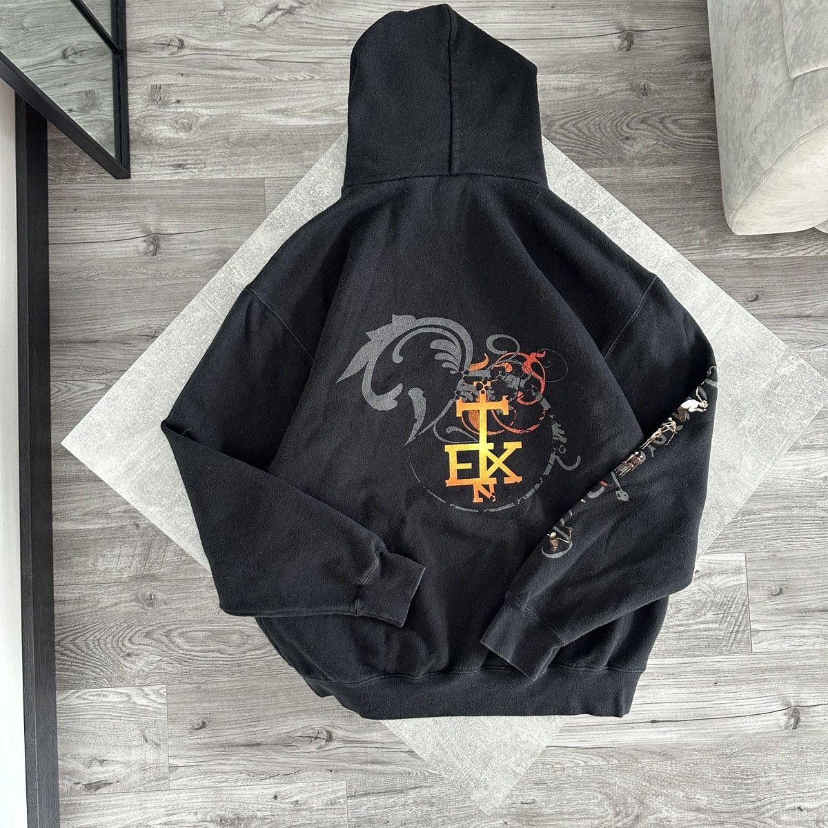 Band Tees Vintage 00s In Extremo Rock Band hoodie German rare y2m skul Size US L / EU 52-54 / 3 - 5 Thumbnail