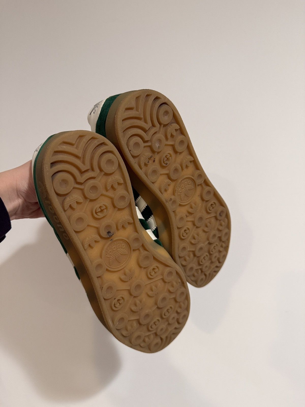 Adidas × Gucci Adidas x Gucci Gazelle Green Suede Sneakers Size US 9.5 / EU 42-43 - 6 Thumbnail