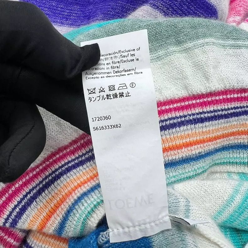 Loewe Loewe Sweater with rainbow color blocks Size L / US 10 / IT 46 - 5 Thumbnail