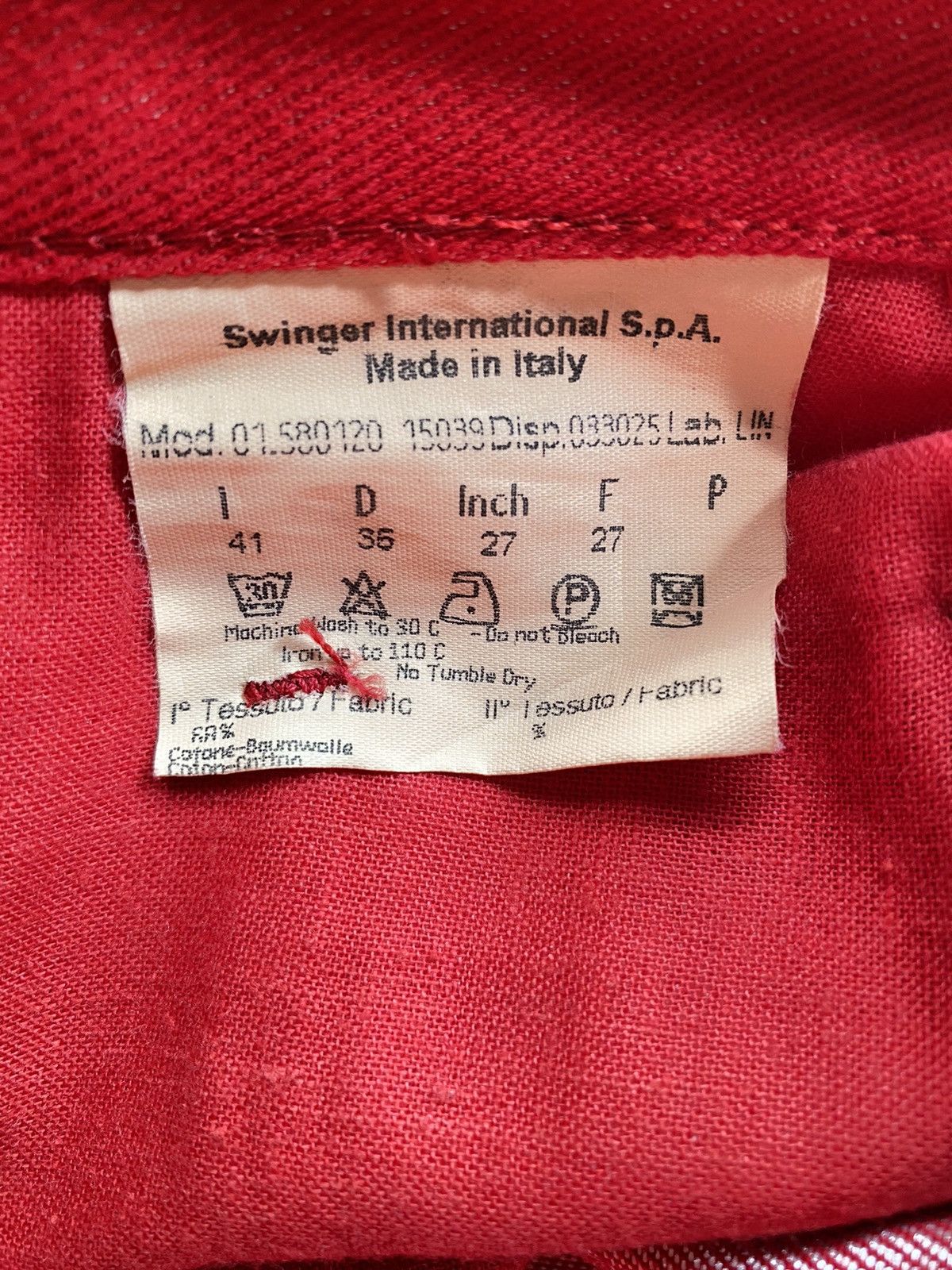 Fendi FENDI Red Pattern Casual Long Jeans Size 27" / US 4 / IT 40 - 7 Thumbnail
