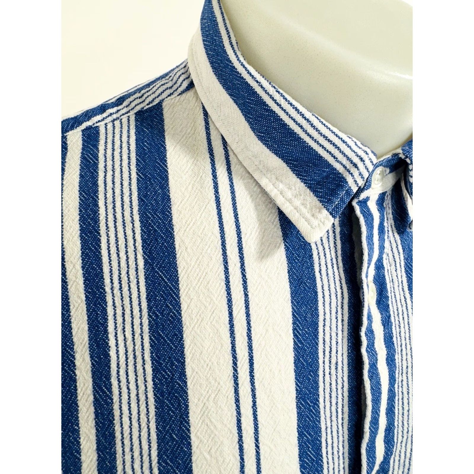 A.P.C. A.P.C. Rue Madame Paris - Mens S / M Striped Shirt Size US S / EU 44-46 / 1 - 2 Thumbnail