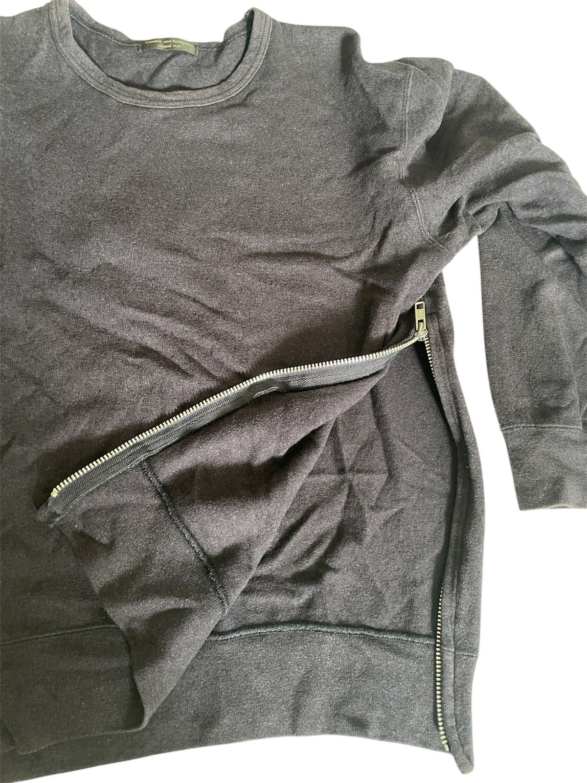 Comme des Garcons Homme Plus Asymmetrical Side Zip Sweater Size US S / EU 44-46 / 1 - 4 Thumbnail