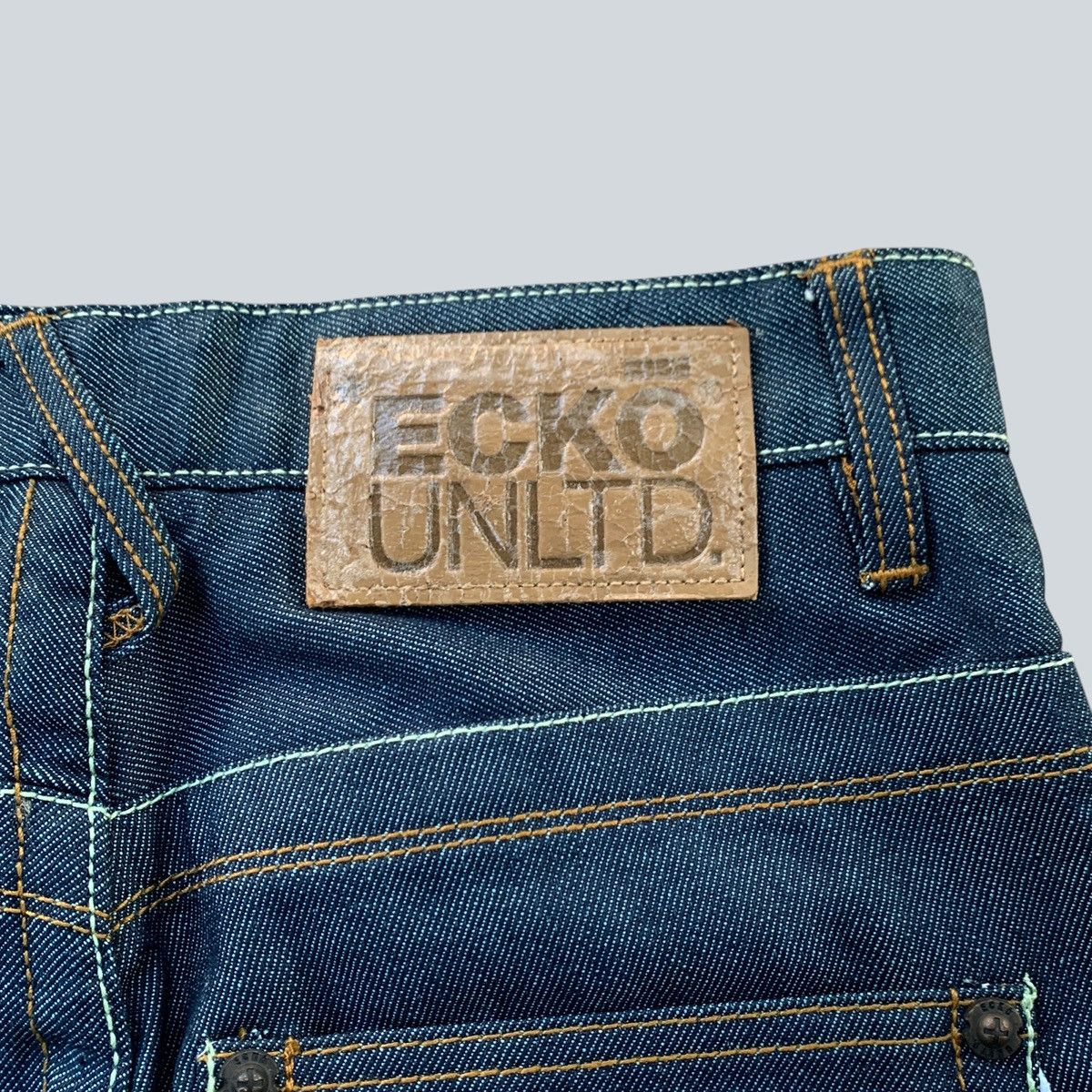 Ecko Unltd. Vintage 2000 Ecko Unltd. Rhino City Graffiti Print Baggy Fit Size US 28 / EU 44 - 6 Thumbnail