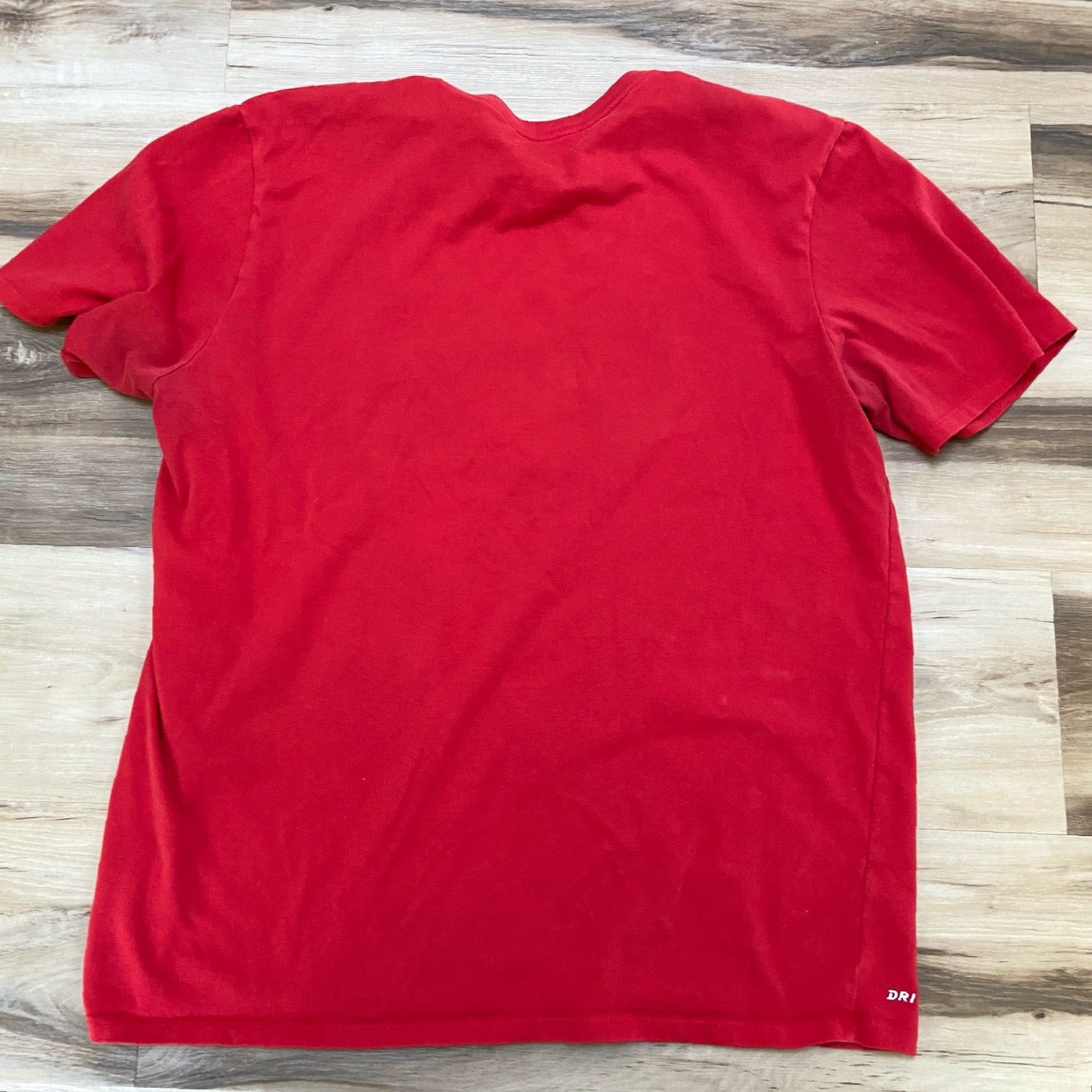 Nike Nike Dri-Fit Tee Shirt Mens XL Red Athletic Cut Swoosh Fly With Us Logo Short Sleeve Crew Neck Shirt Size US XL / EU 56 / 4 - 7 Thumbnail