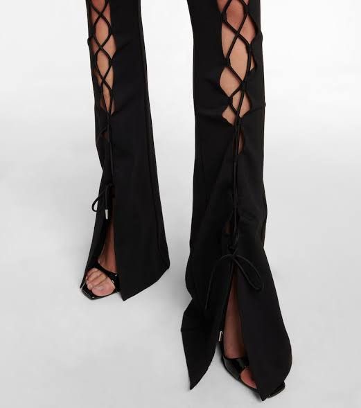 Other David Koma Womens Lace-up pants Size 27" / US 4 / IT 40 - 5 Thumbnail