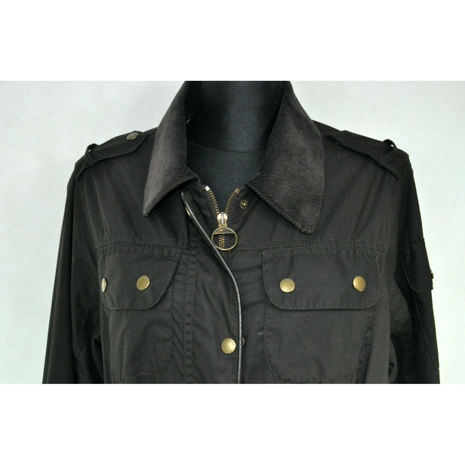 Barbour Barbour FLYWEIGHT HQ WAXED Jacket Women Brown US 12 / UK 16, 100% WAXED COTTON, Regular Size, Chest 57cm, Back 73cm, Very Good Condition Size XL / US 12-14 / IT 48-50 - 2 Thumbnail