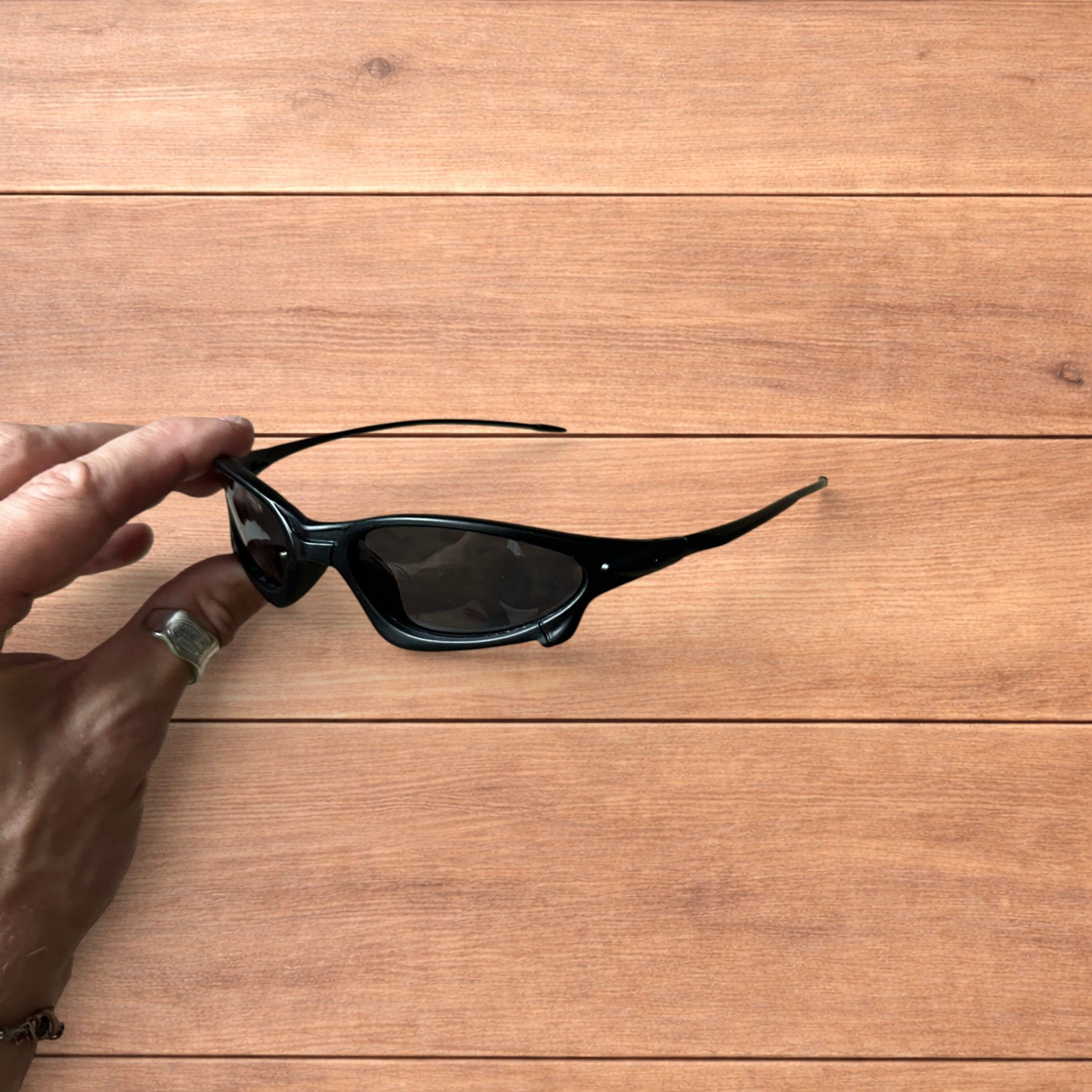 Japanese Brand Insane polarised sunglasses in black with black lens. Size ONE SIZE - 2 Thumbnail