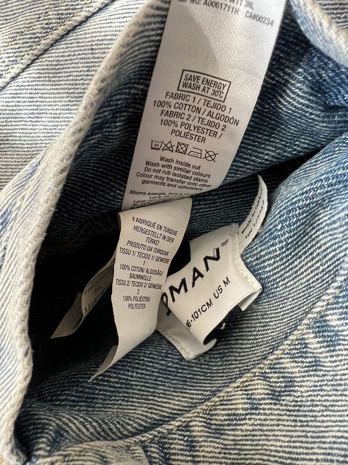 Topman Reversible Denim Jacket Size US M / EU 48-50 / 2 - 6 Thumbnail