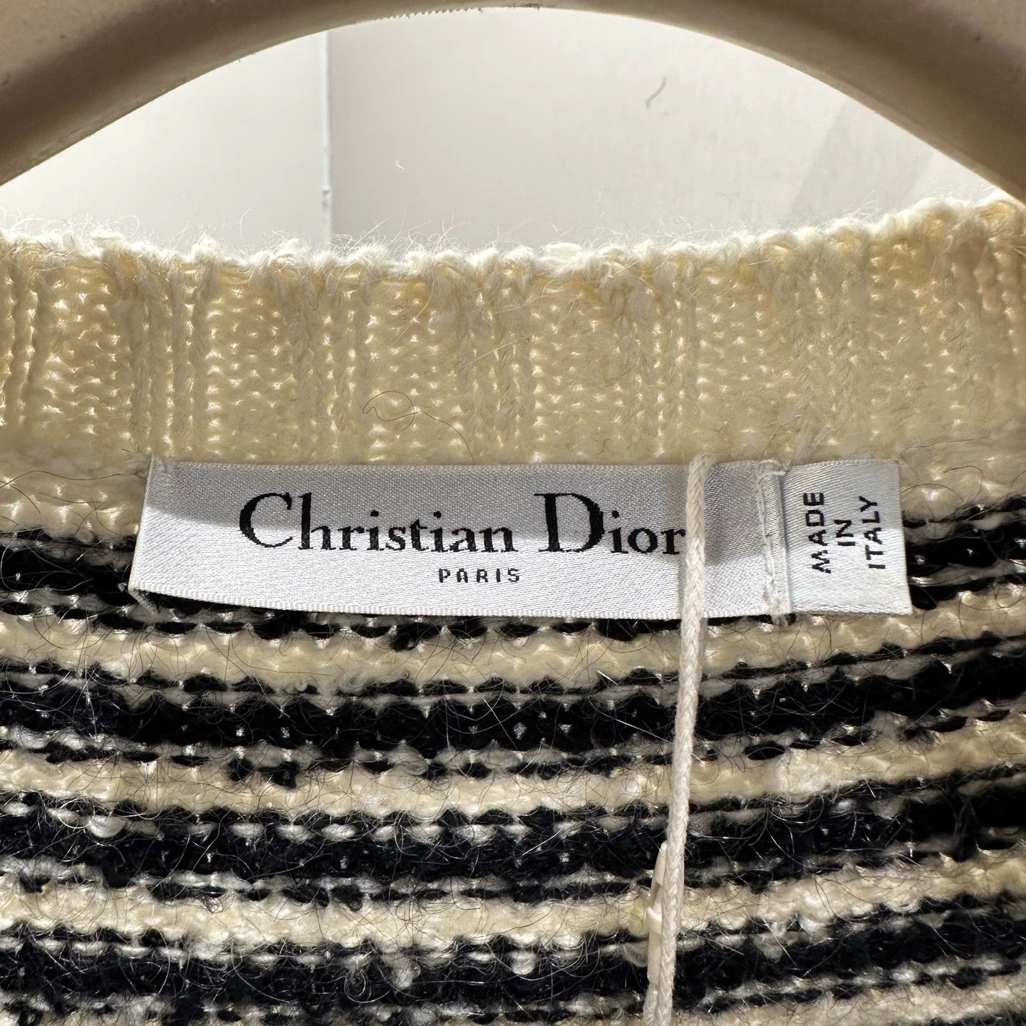 Christian Dior Monsieur Dior striped star slogan knit tee 38 cotton Size S / US 4 / IT 40 - 3 Thumbnail