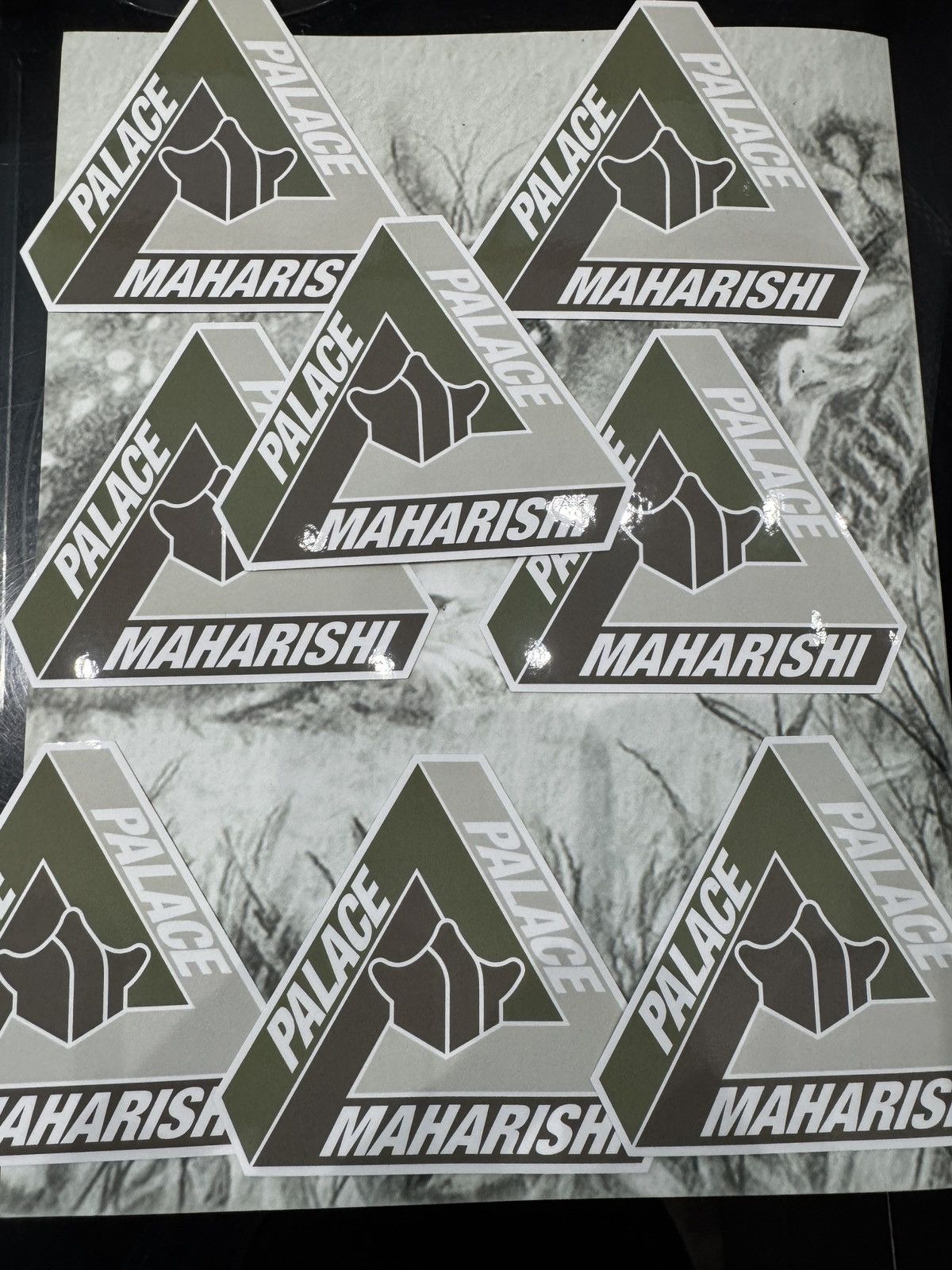 Palace maharishi stickers x9