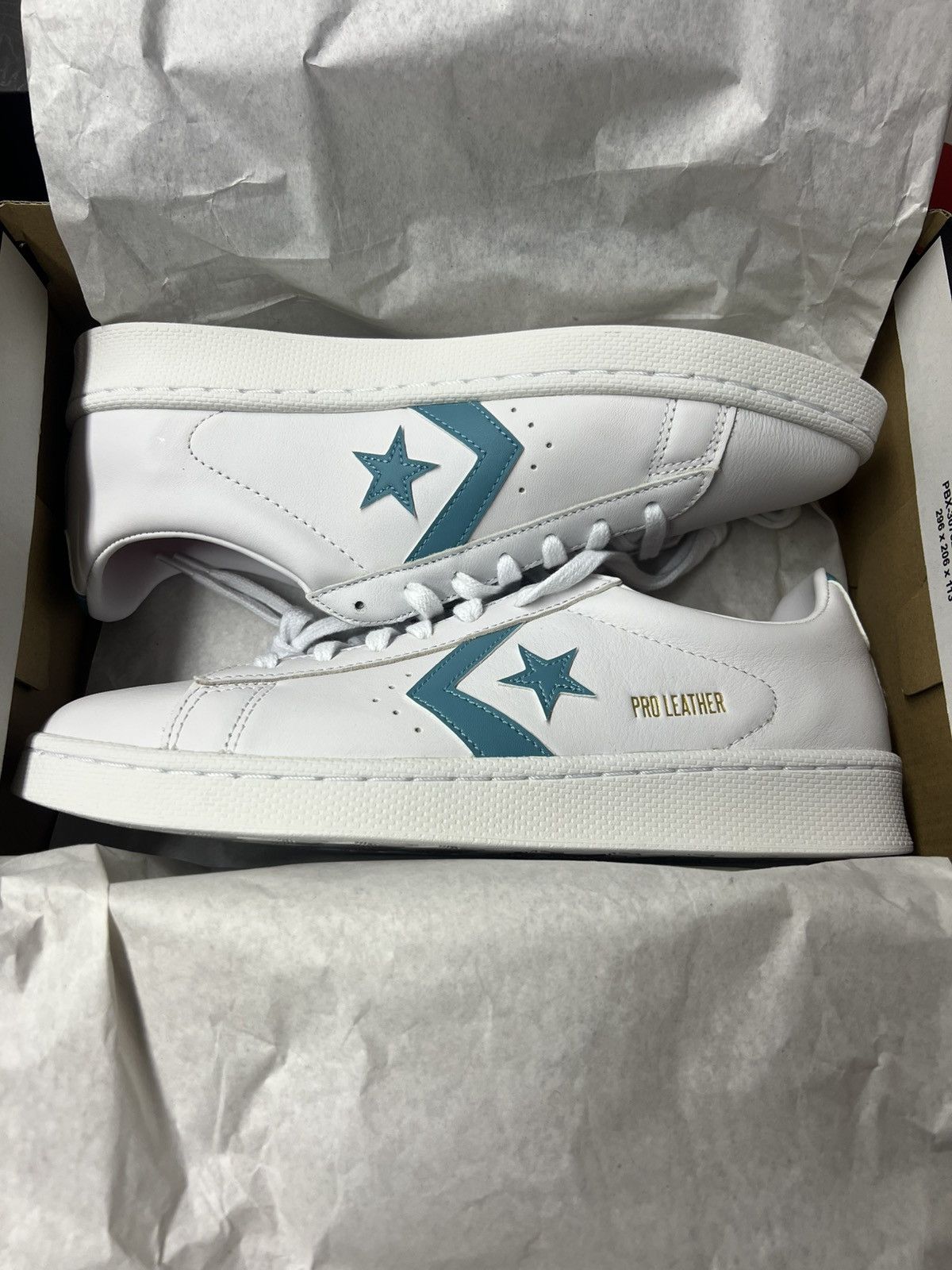 Converse Converse Pro Leather OX Low White Teal Size US 8.5 / EU 41-42 - 5 Thumbnail