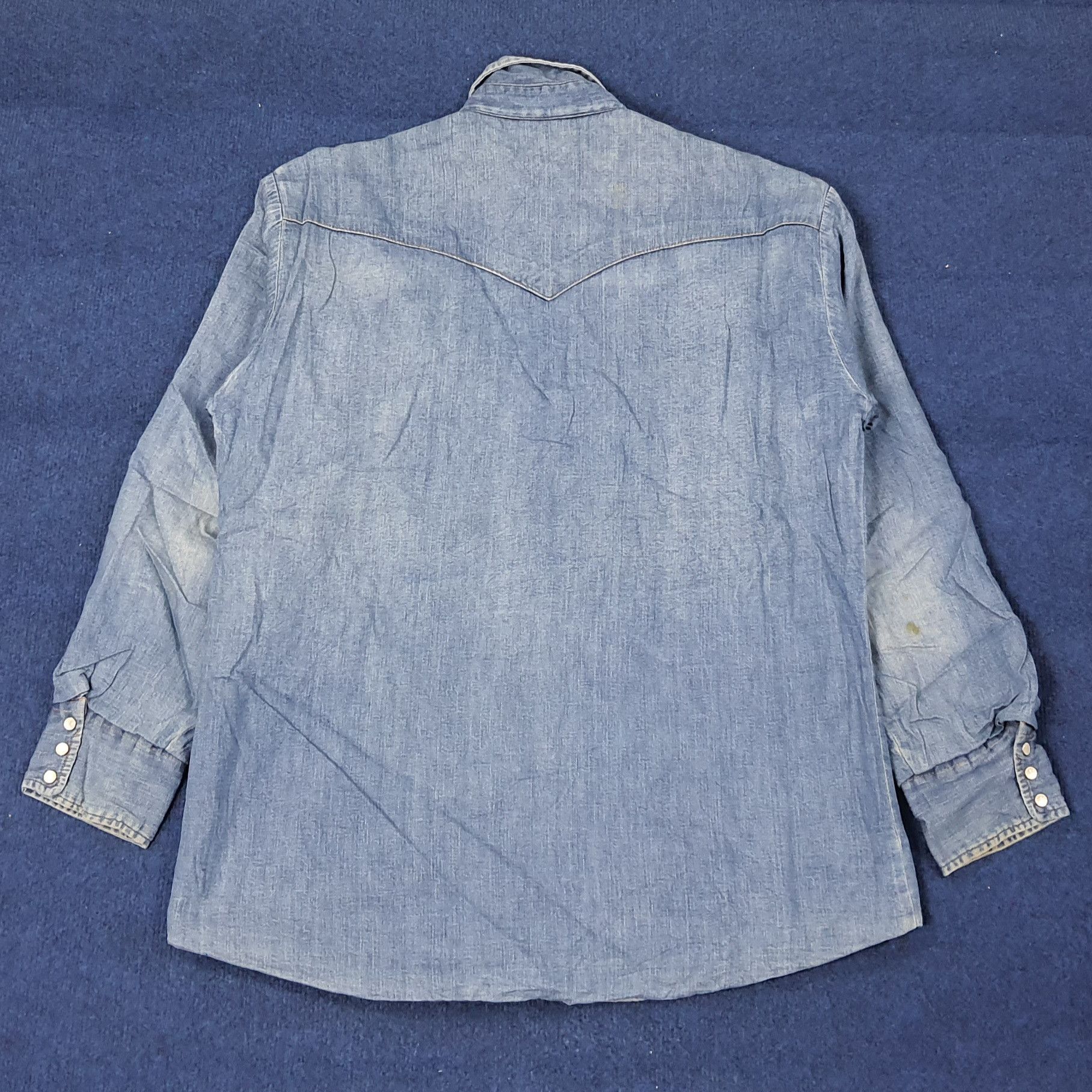 Blue Blue Japan Vintage Blue Blue Japan Denim Button Up Jacket C249N13 Size US M / EU 48-50 / 2 - 3 Thumbnail