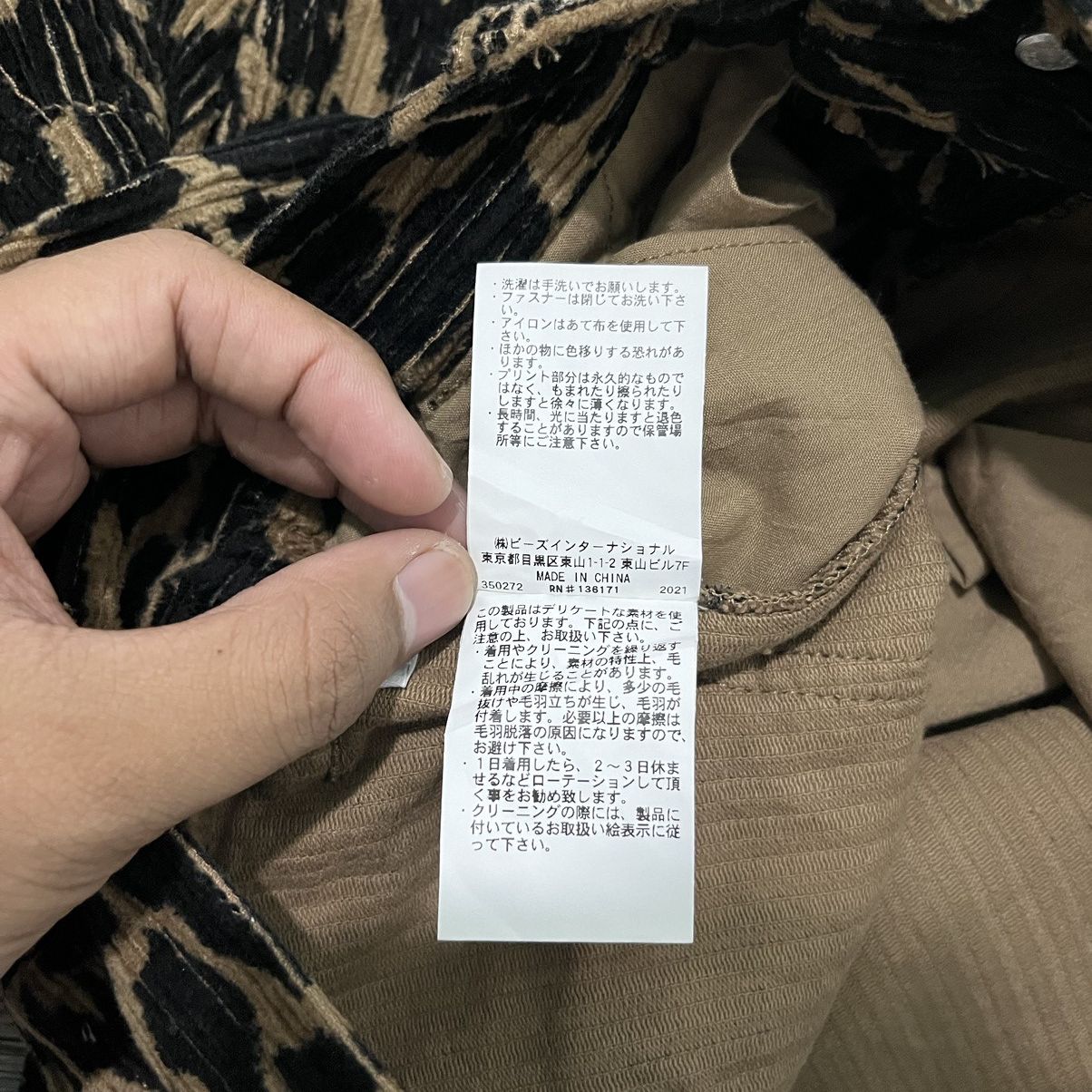 Japanese Brand X-GIRL Cargo Pocket Leopard Corduroy Pant Size US 26 / EU 42 - 17 Thumbnail