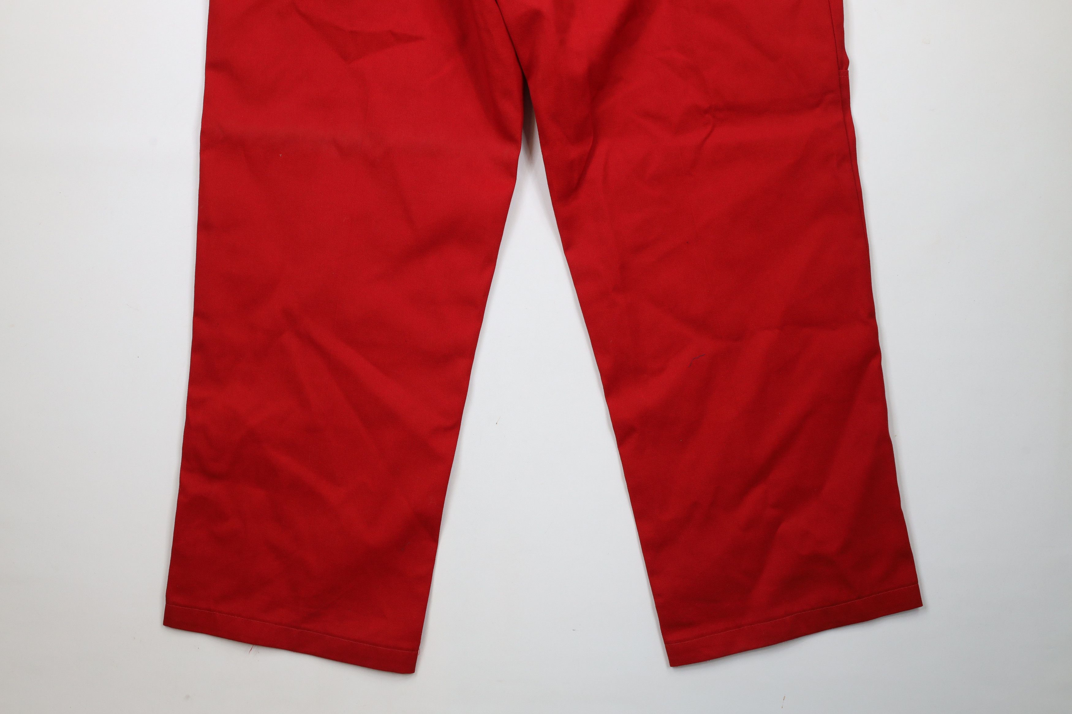 Dickies × Vintage Vintage Dickies Fit Double Knee Wide Leg Work Pants Red Size US 40 / EU 56 - 13 Thumbnail
