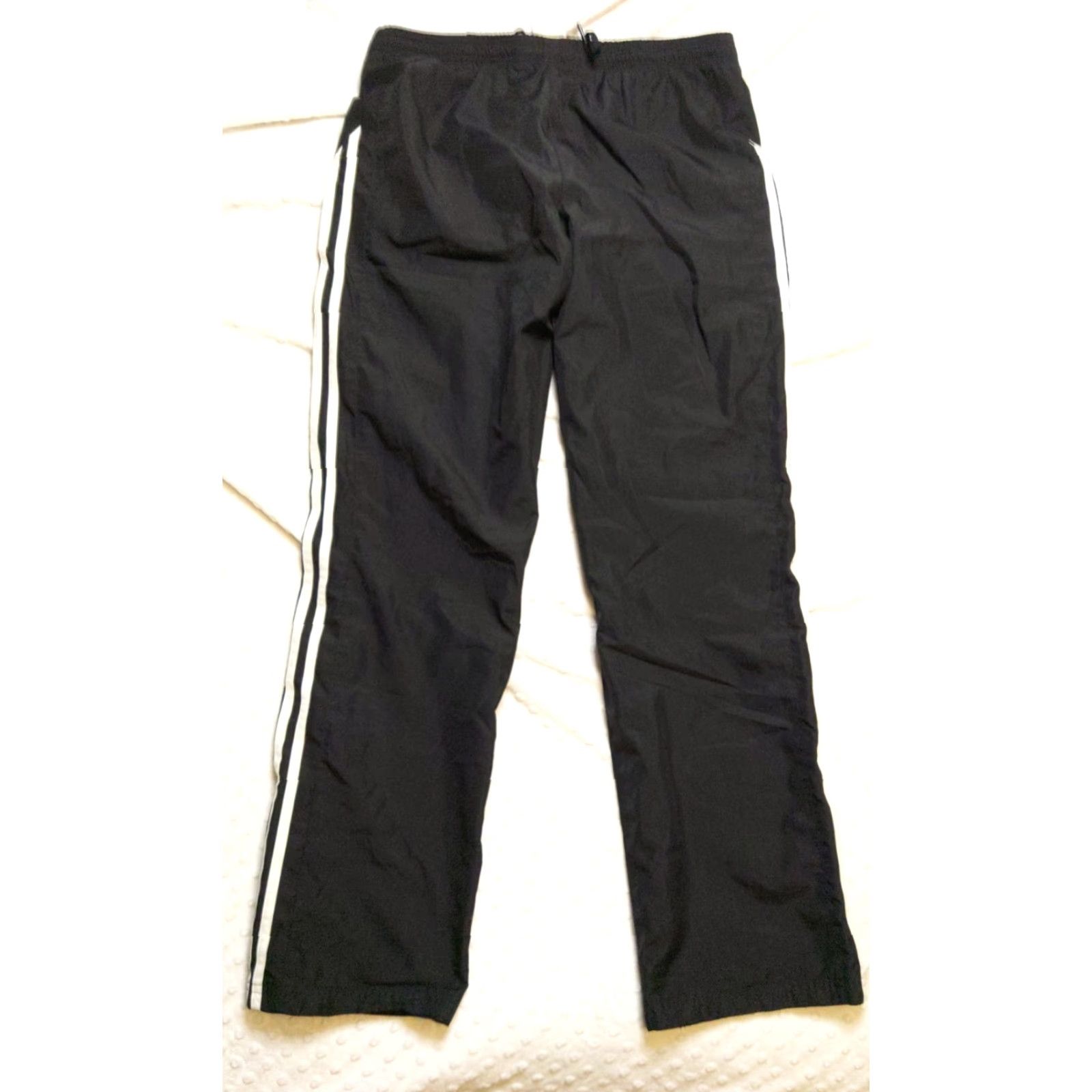 Adidas Adidas Track Pants Women Black Striped Pockets Three Stripes Joggers 32x30 Athletic Logo Casual Sports Mens Womens Girls Boys 90s none Size 24" / US 00 / IT 34 - 6 Thumbnail