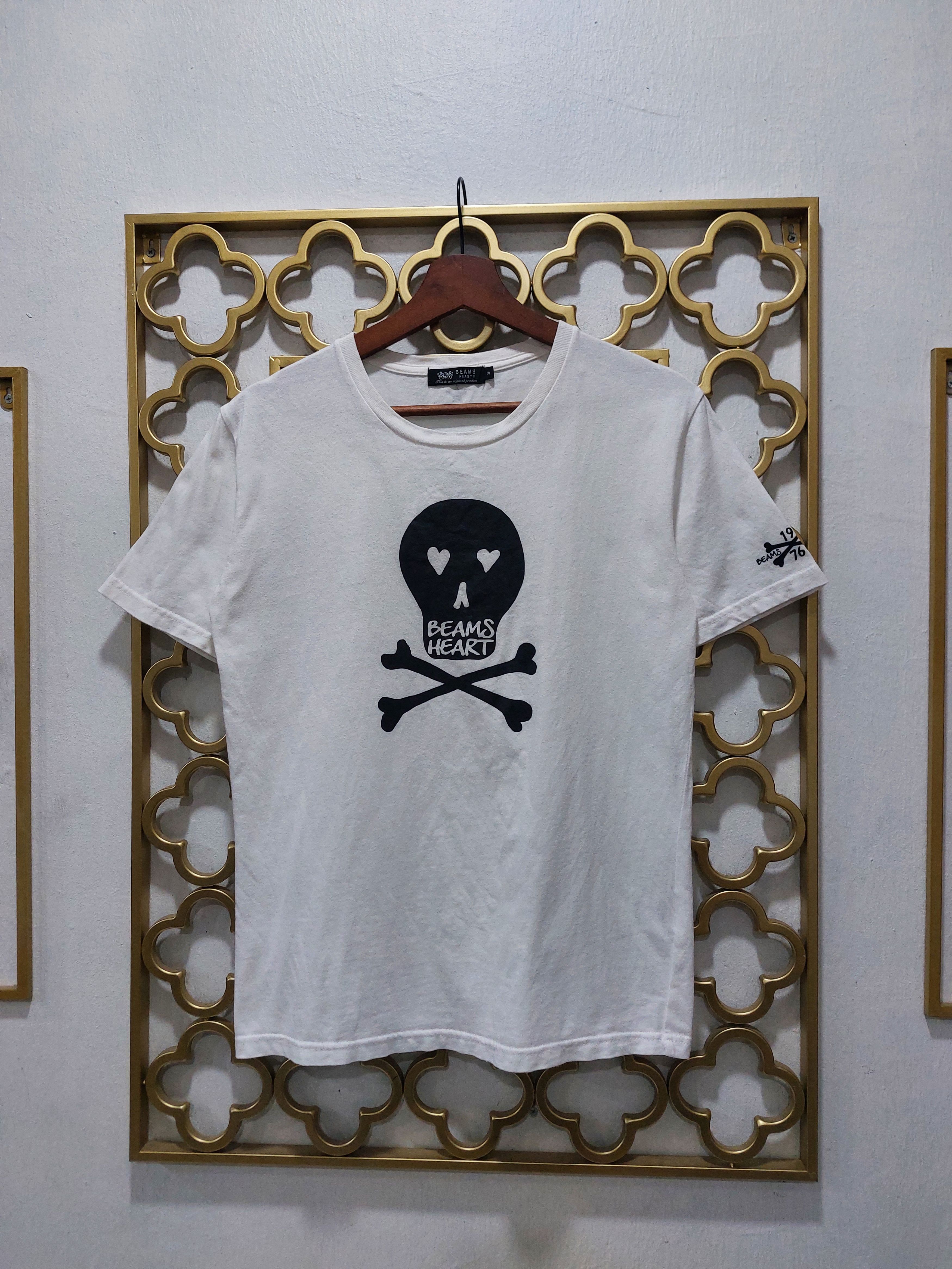 Beams Plus × Japanese Brand BEAMS HEARTS SKULL TEE Size US S / EU 44-46 / 1 - 2 Thumbnail