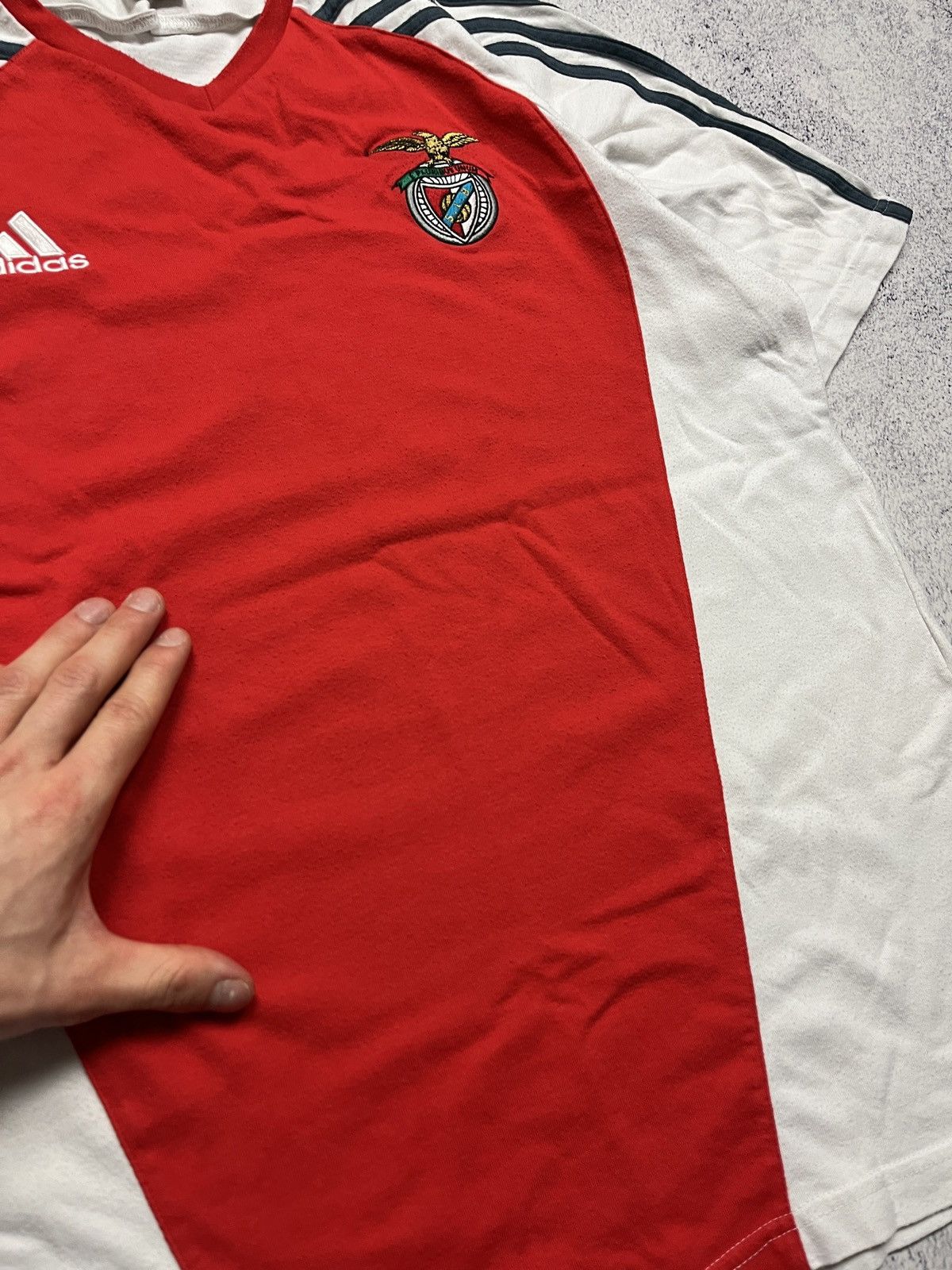 Adidas Benfica 2005 Away Football Shirt Soccer Training Jersey Rare Size US L / EU 52-54 / 3 - 7 Thumbnail