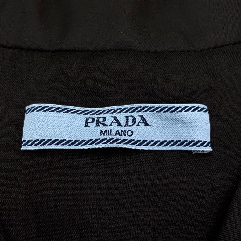 Prada Prada Black logo triangle logo short-sleeved shirt dress 25 Size XS / US 0-2 / IT 36-38 - 7 Thumbnail