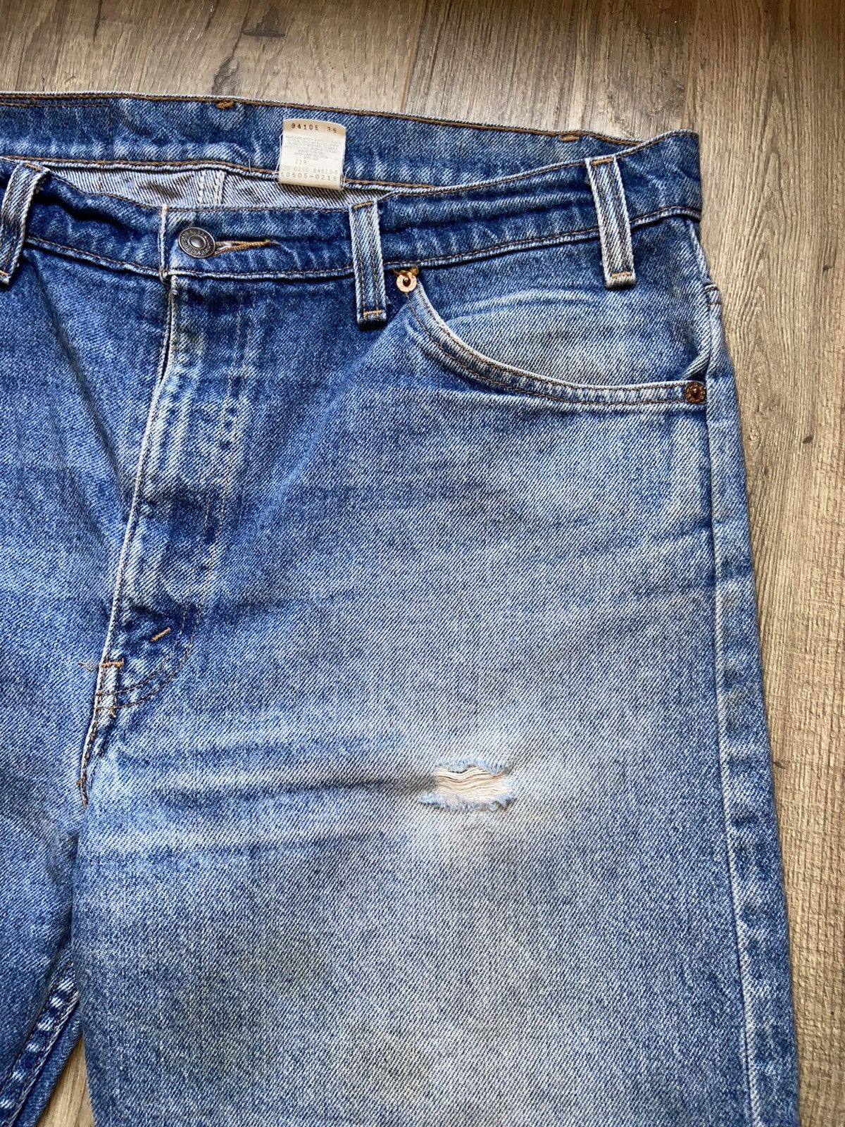 Levi's Vintage Levi’s FADED 505 Orange Tab 1996 Jeans 36x29.5 90s Size US 36 / EU 52 - 6 Thumbnail