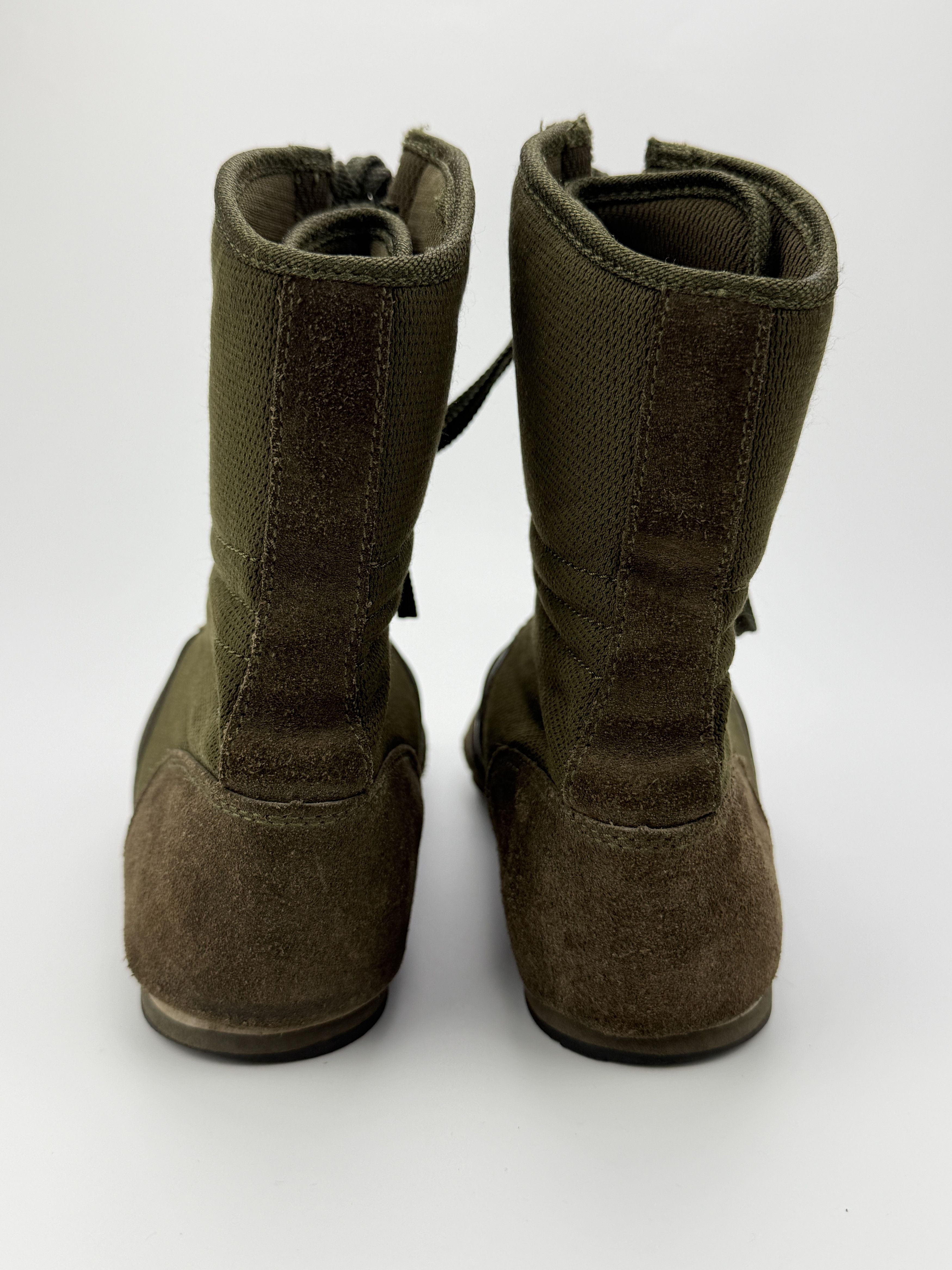 Vintage y2k style khaki green boxing lace up boots sneakers Size US 8 / IT 38 - 4 Thumbnail