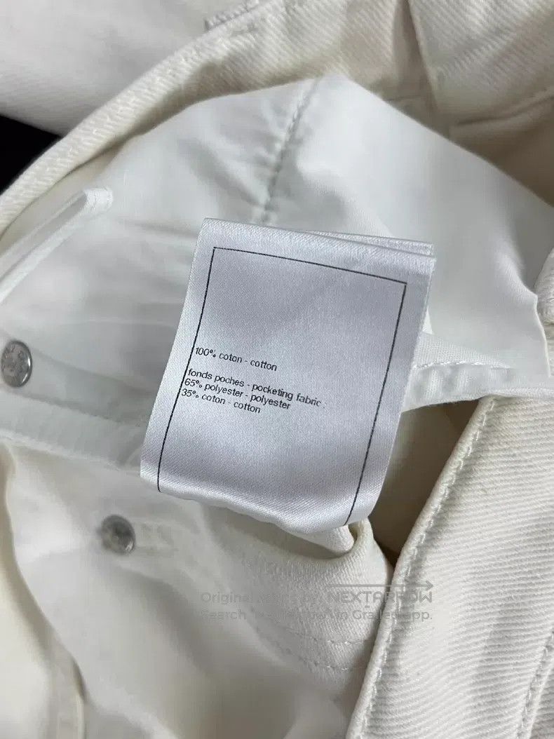 Chanel Chanel White hollowed-out jeans Size 25" / US 0 / IT 36 - 7 Thumbnail